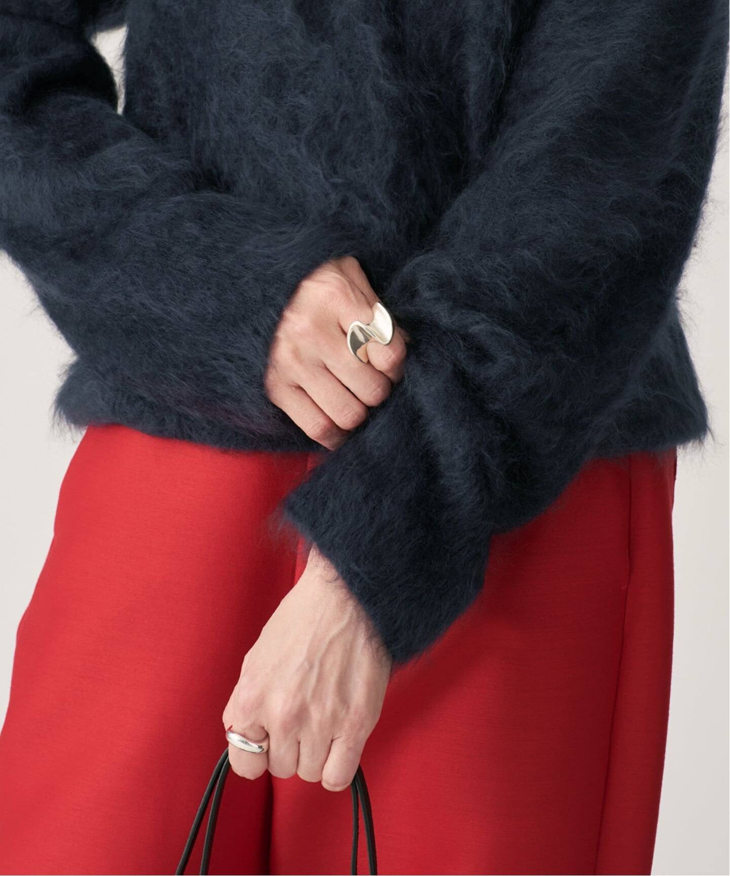 ENRICA エンリカ Vネックプルオーバー 1-tone KNIT241（ニット