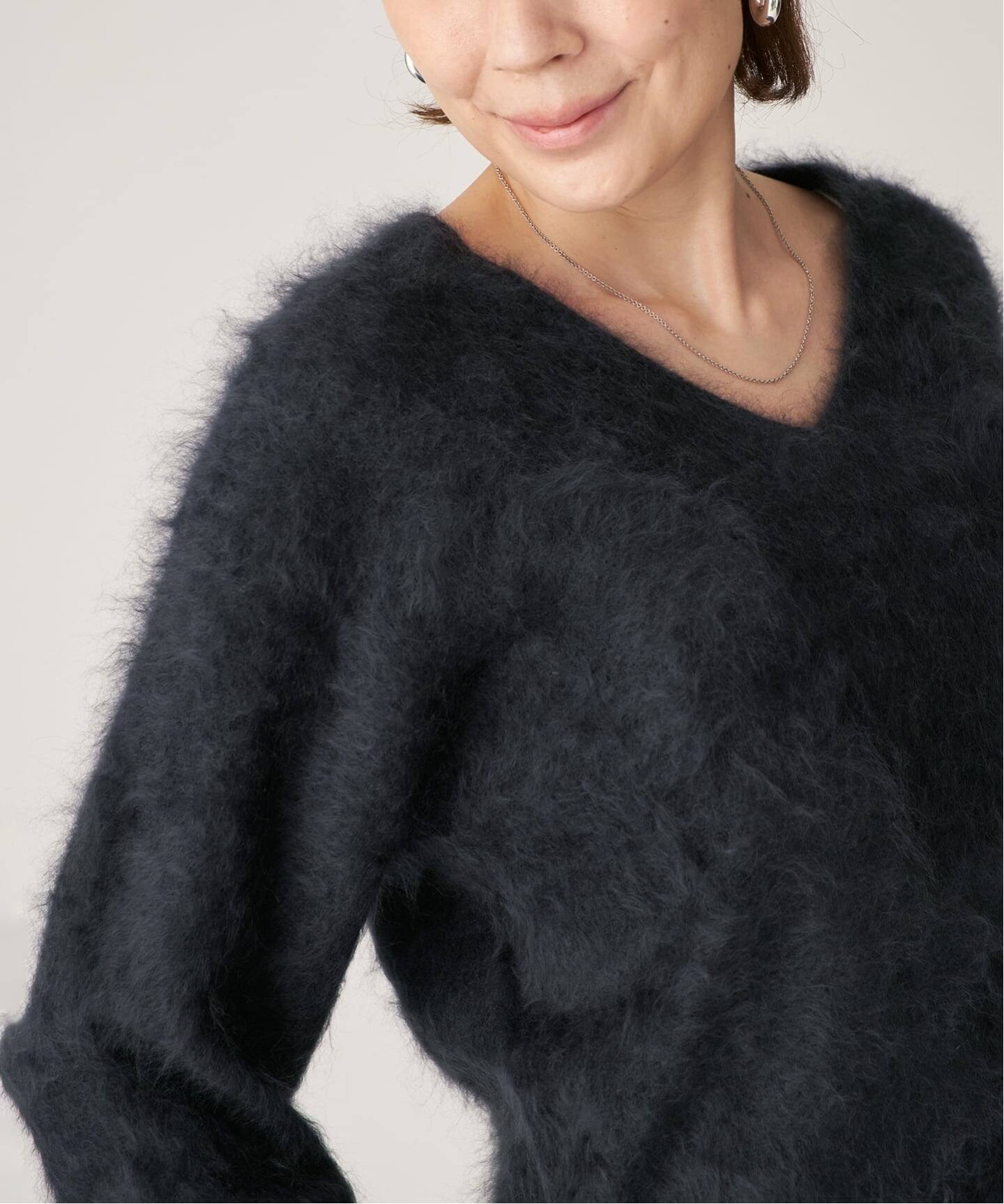 ENRICA エンリカ Vネックプルオーバー 1-tone KNIT241（ニット