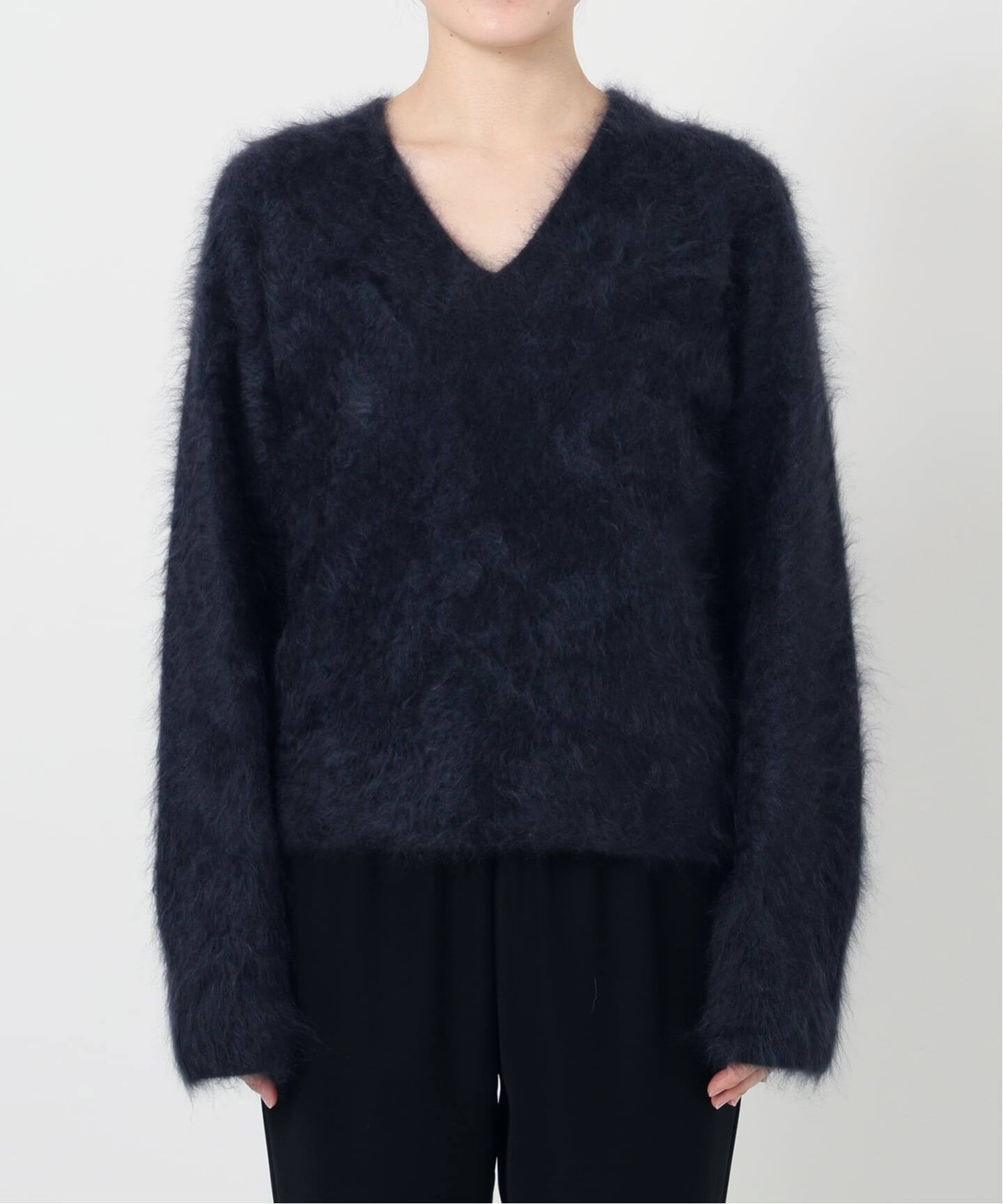 ENRICA エンリカ Vネックプルオーバー 1-tone KNIT241（ニット
