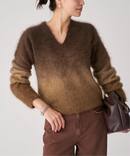 ENRICA エンリカ Vネックプルオーバー Gradation KNIT241