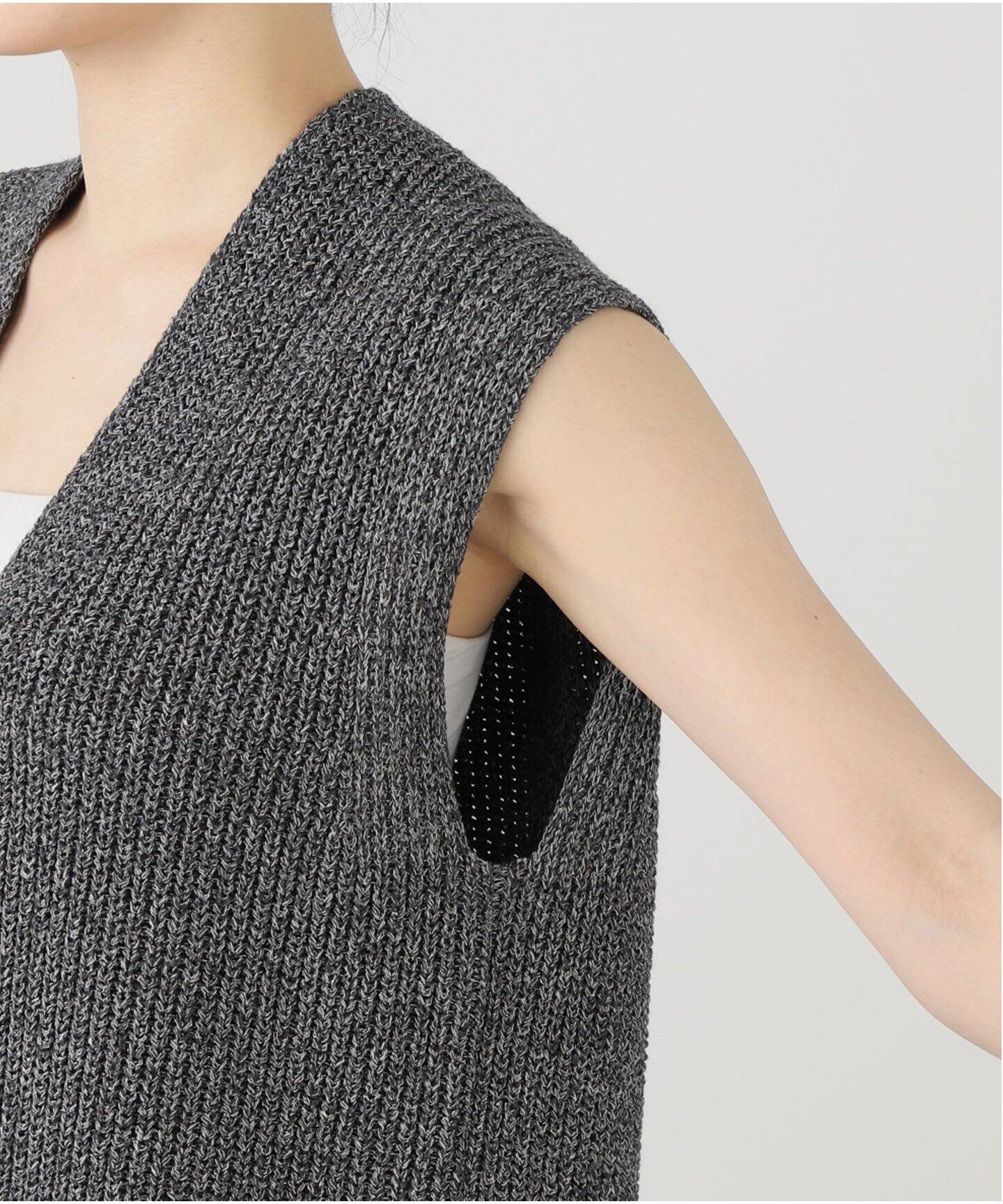 ATON エイトン V-NECK VEST KRAGGM0114（ベスト）｜VERMEIL par