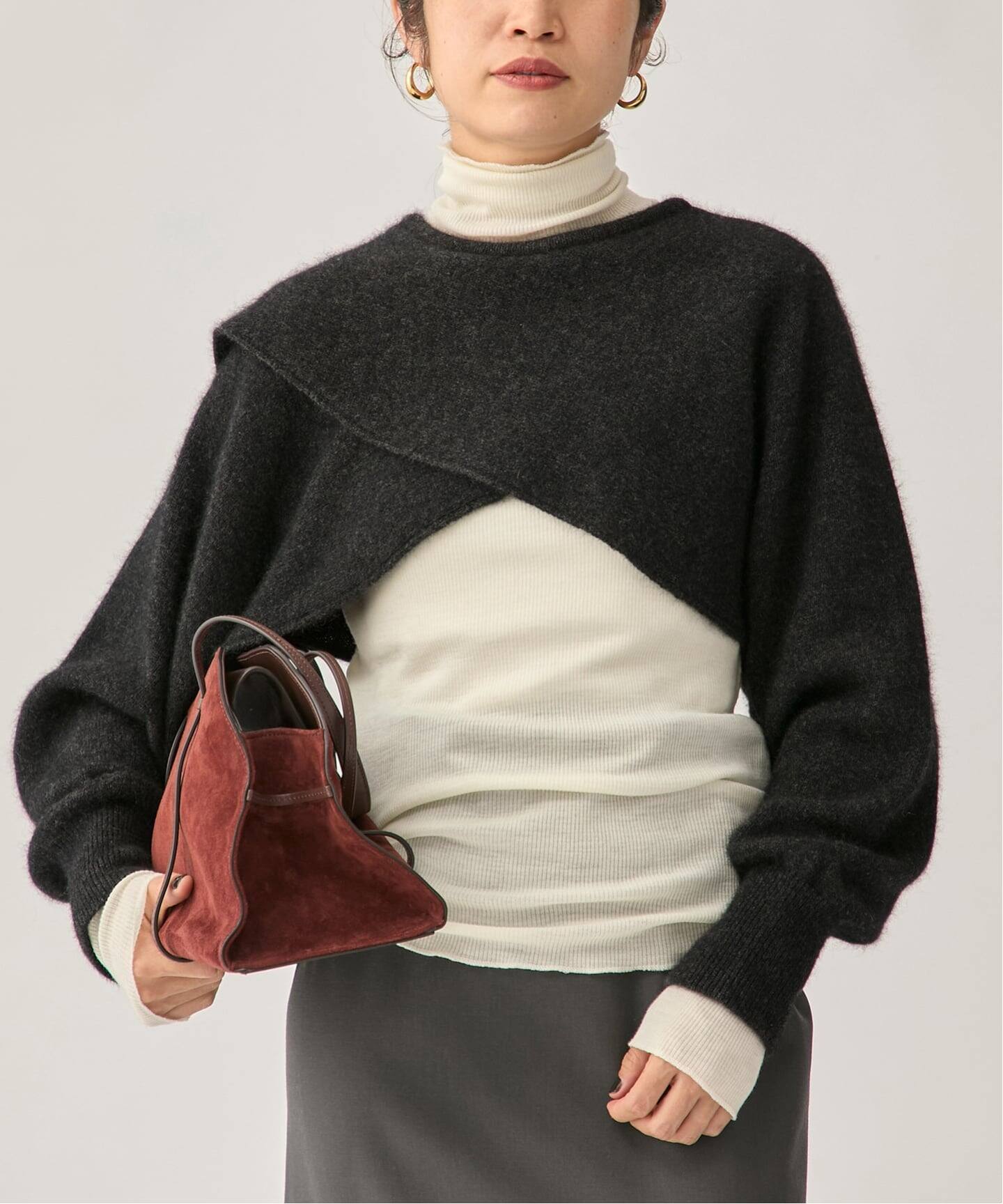 ENRICA エンリカ SLEEVE CAPE ニット KNIT245（ニット／セーター
