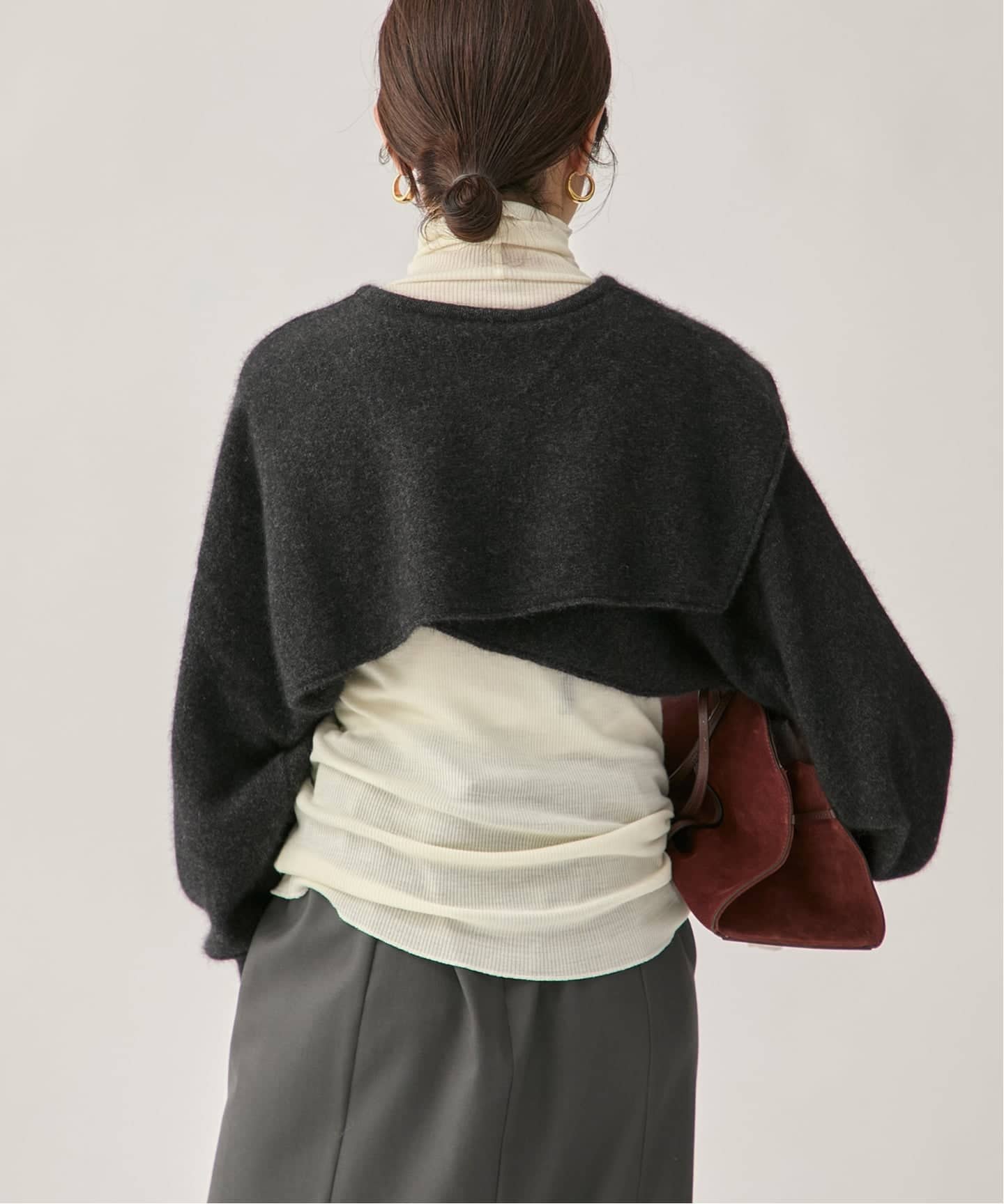 予約》ENRICA エンリカ SLEEVE CAPE ニット KNIT245（ニット