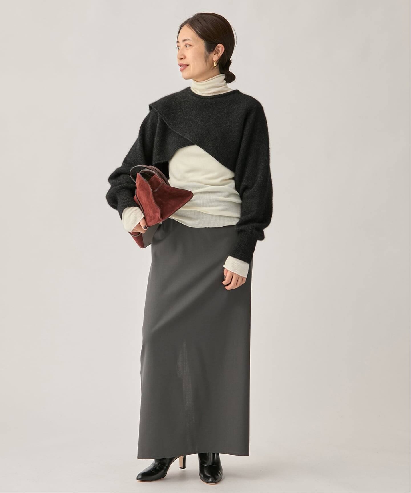 ENRICA エンリカ SLEEVE CAPE ニット KNIT245（ニット／セーター
