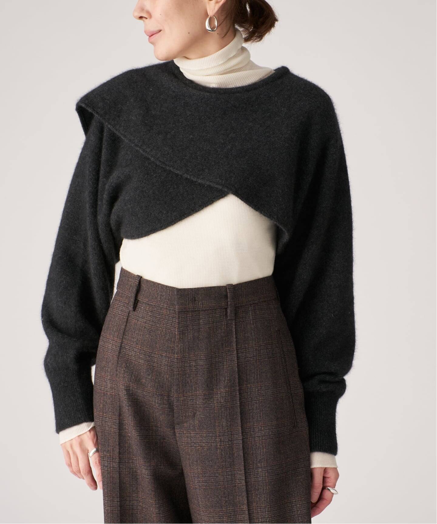 ENRICA エンリカ SLEEVE CAPE ニット KNIT245（ニット／セーター