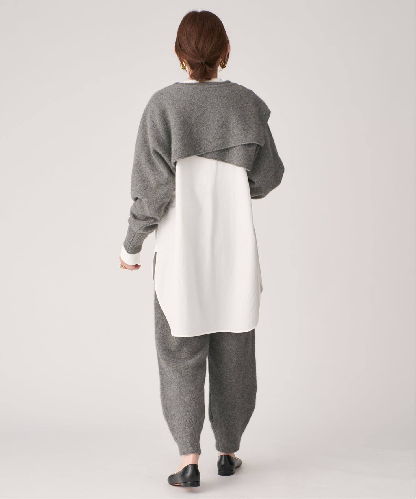 ENRICA エンリカ SLEEVE CAPE ニット KNIT245（ニット／セーター