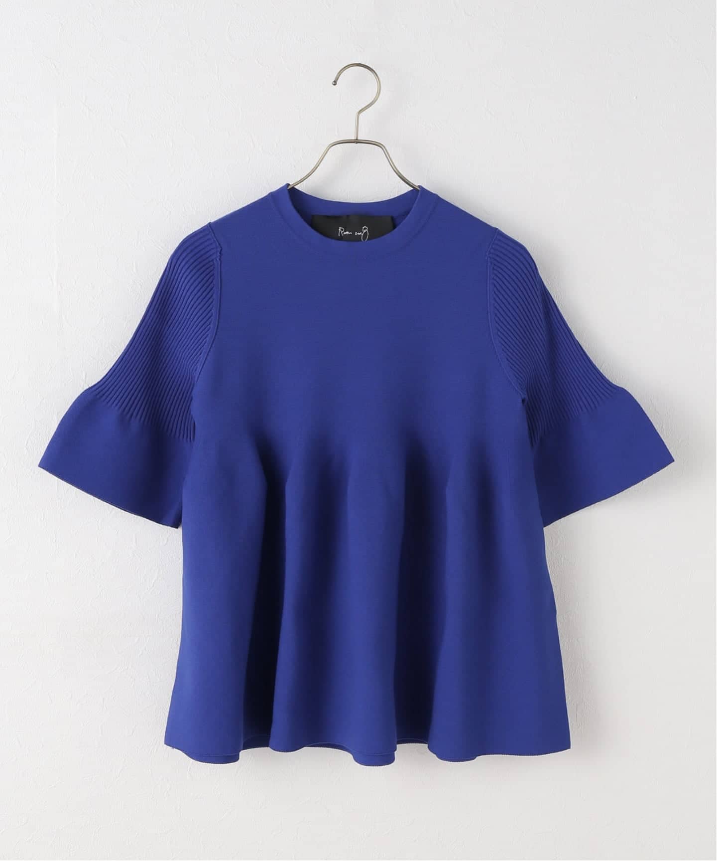 ［maybe］暗黒の8月 Room no.8 ルームエイト BLACK CO GATHER TOPS BR8KN-233
