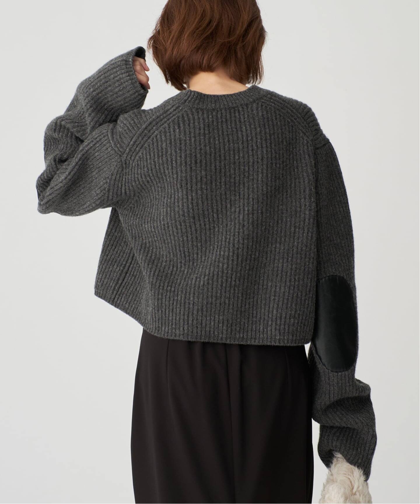 INSCRIRE アンスクリア Rib Short Length プルオーバー I25AWK1