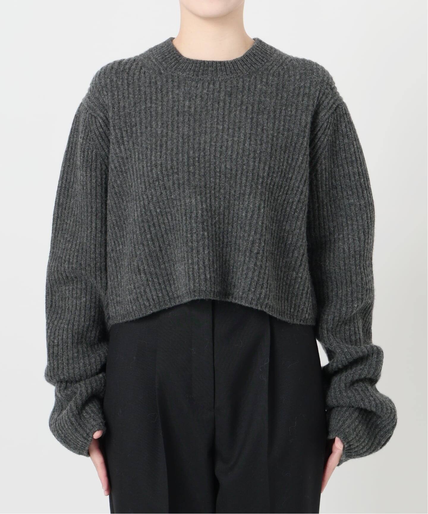 INSCRIRE アンスクリア Rib Short Length プルオーバー I25AWK1 