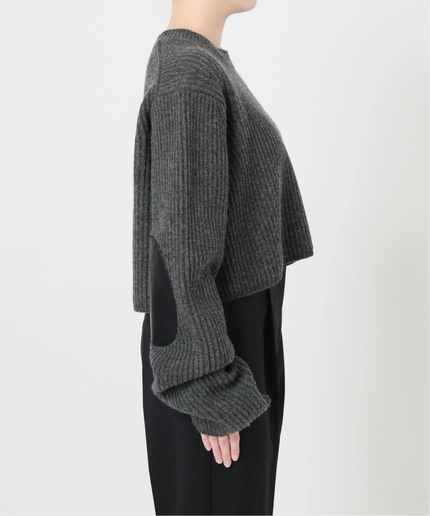 INSCRIRE アンスクリア Rib Short Length プルオーバー I25AWK1