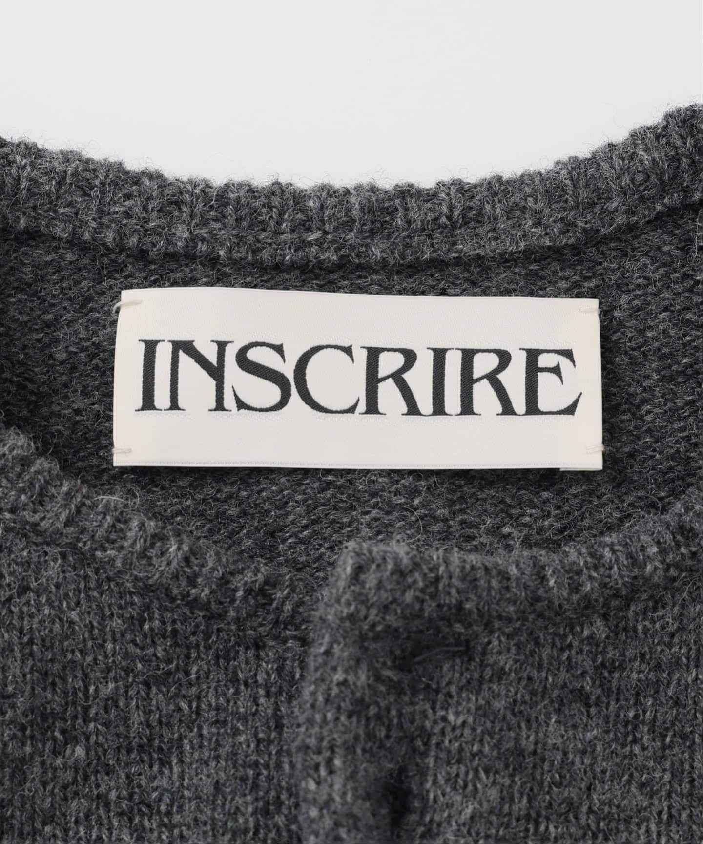 INSCRIRE カーディガン タグあり INSCRIRE アンスクリア Shoulder カーディガン I25AWK15（カーディガン