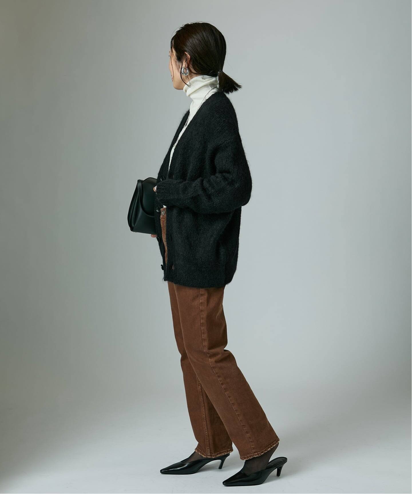 SLOANE スローン 3G天竺アルパカxウール Vネックカーディガン SLOANE（スローン） 【30%off】SLOANE 3G天竺 アルパカ×ウール Vネック