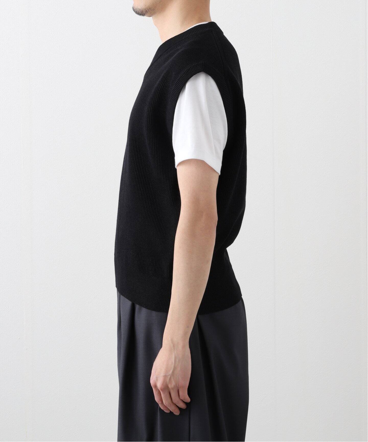 AURALEE (オーラリー) FLAT YARN RIB KNIT VEST A25SV03SY（ベスト 