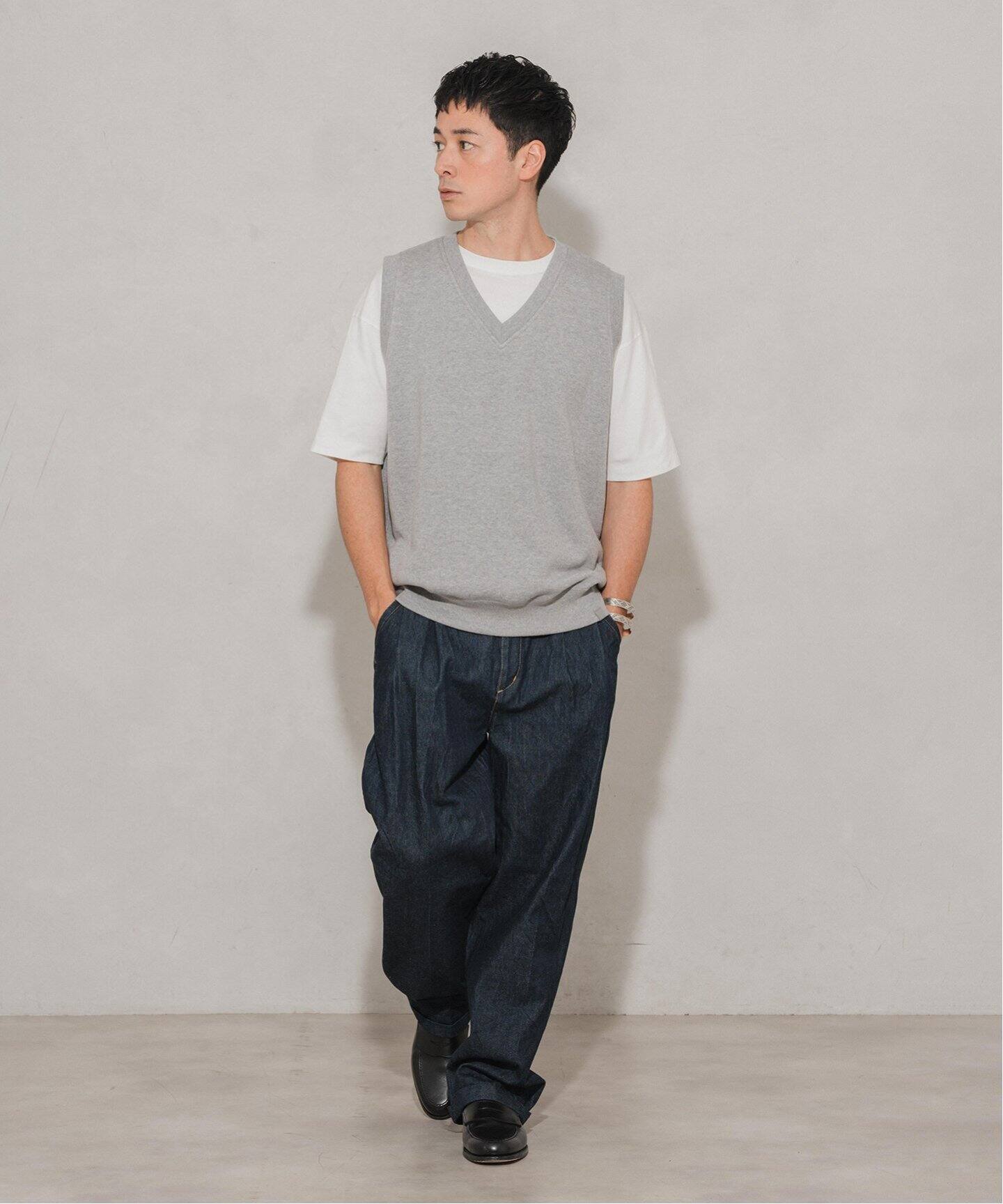 LOOPWHEELER × LOWERCASE for EDIFICE ライトツリウラケ ルーズベスト