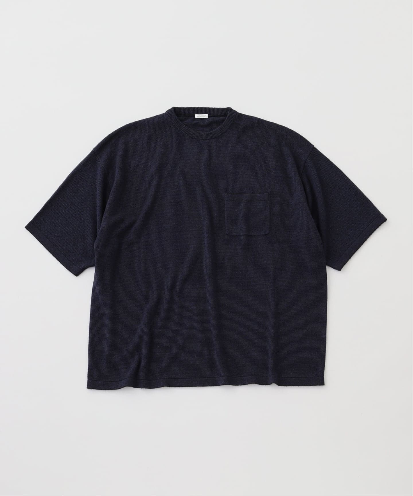 Y*i様 SANMONT Silk Knit シルクニット　 ネイビー SANMONT シルクニットハンソデクルーネック（ニット／セーター