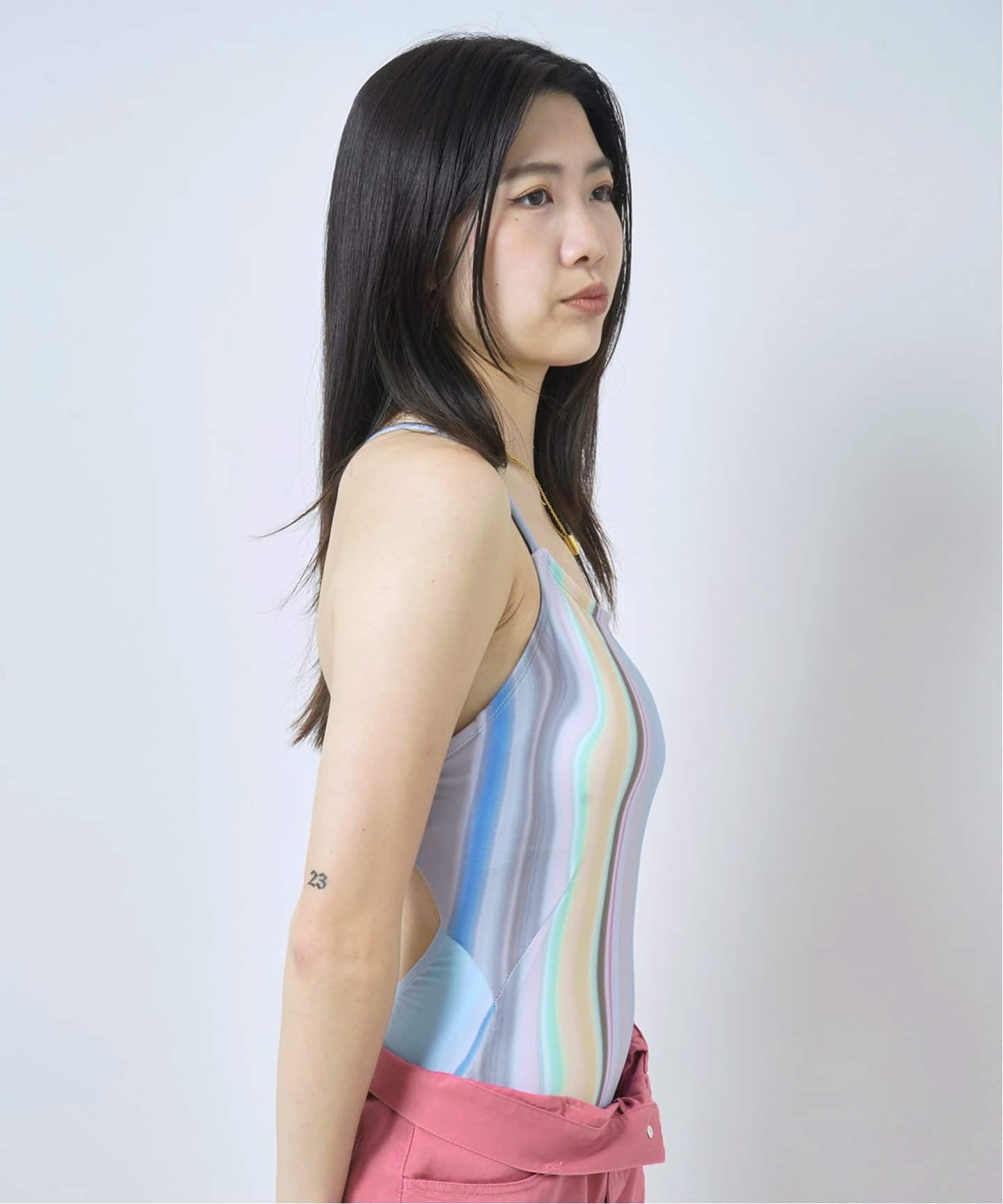 【PISCESS】Leotard Shirring One-Piece Swimsuitワンピース水着 Women's Cross Gathering One-Piece onepiece swimsuit