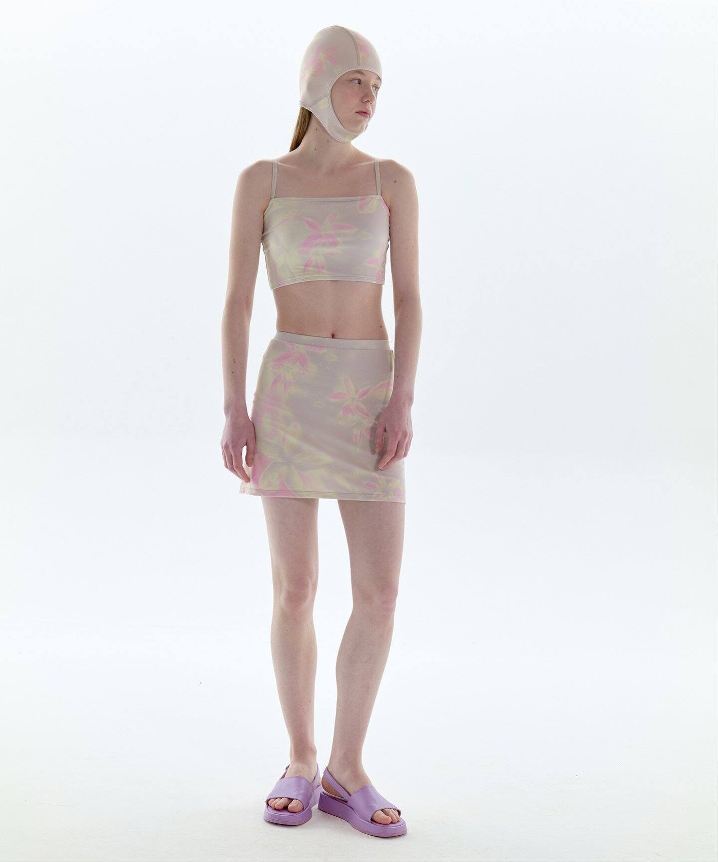 PISCESS / Flower Tube Top Skirt Set水着セット PISCESS/パイシス Flower Splash Tube Top Skirt Set(その他