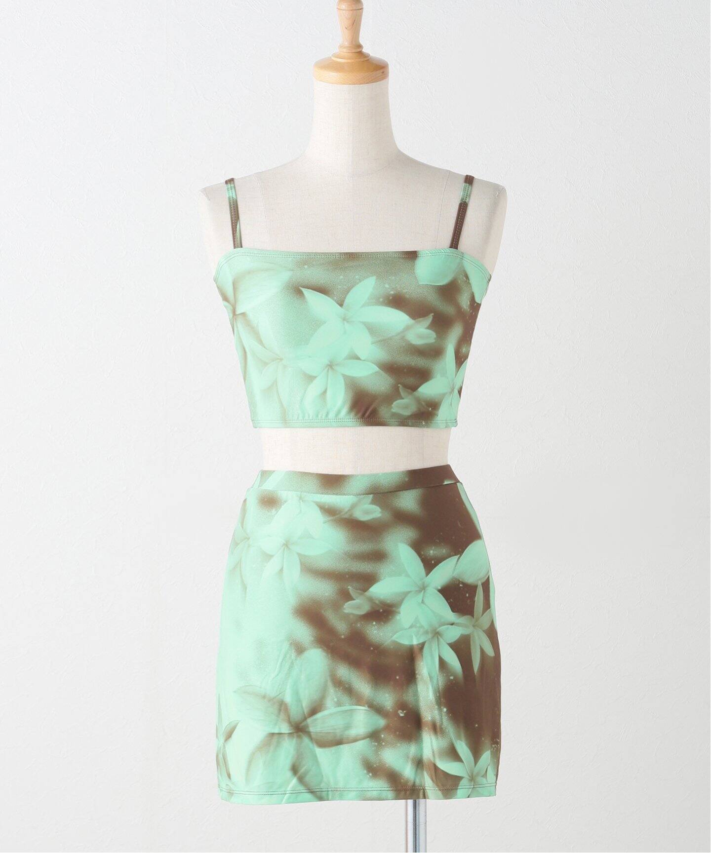 PISCESS/パイシス Flower Splash Tube Top Skirt Set（その他アンダー 