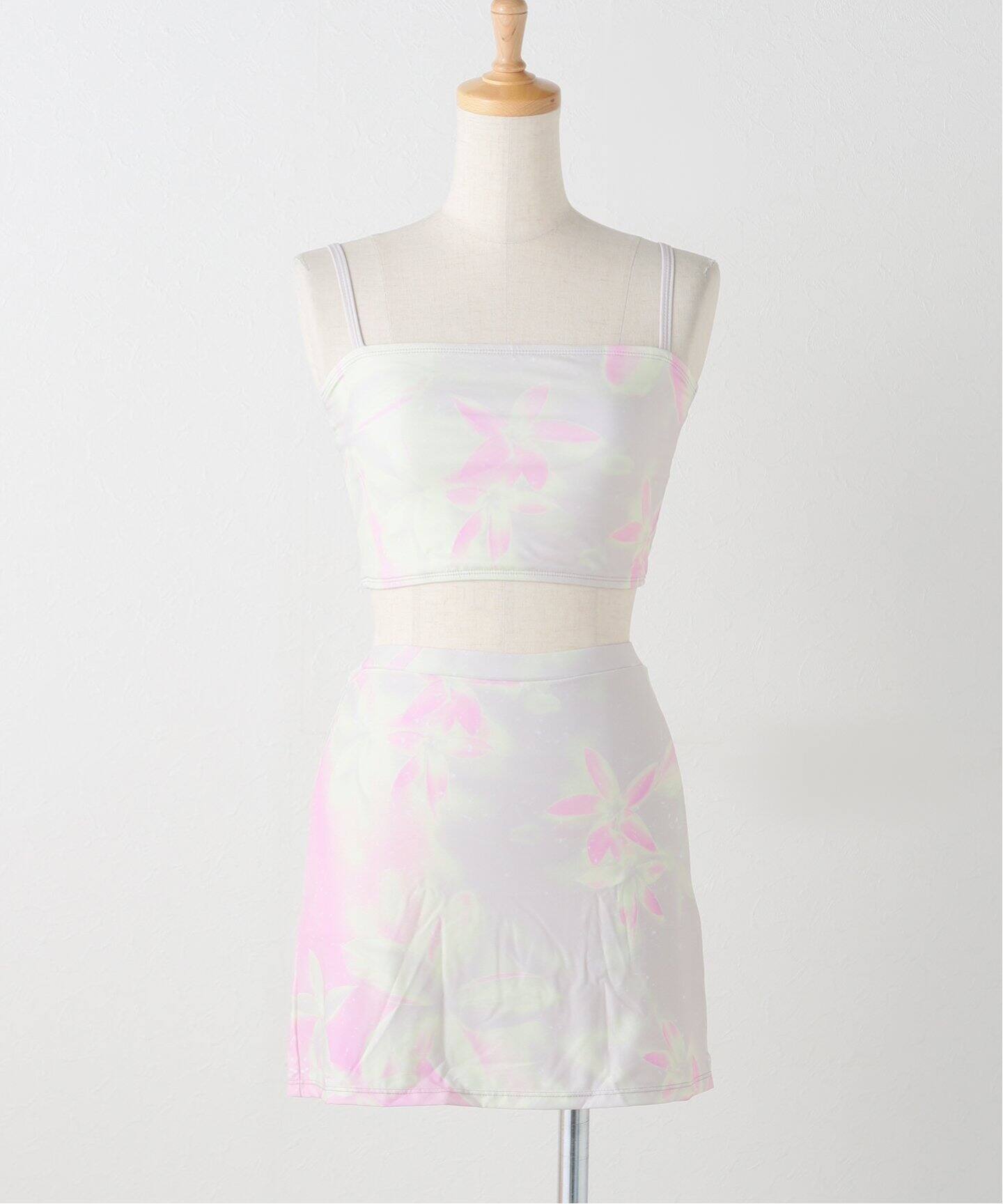 PISCESS/パイシス Flower Splash Tube Top Skirt Set（その他アンダー 