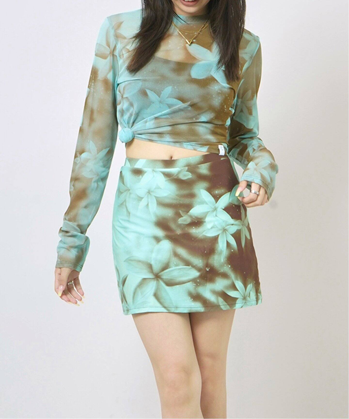 PISCESS/パイシス Flower Splash Tube Top Skirt Set（その他