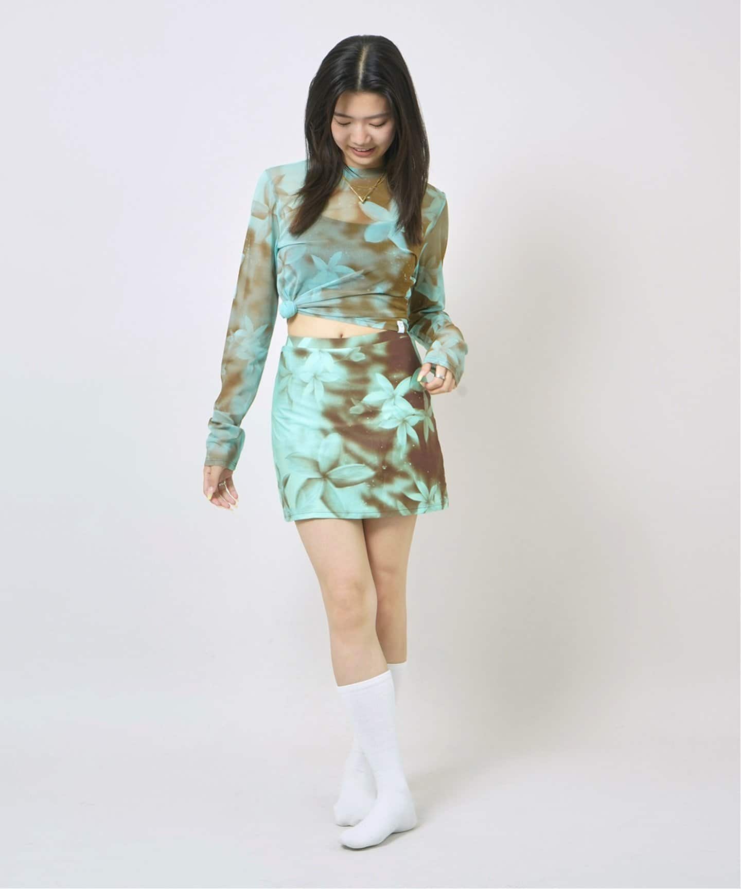 PISCESS / Flower Tube Top Skirt Set水着セット PISCESS/パイシス Flower Splash Tube Top Skirt Set(その他