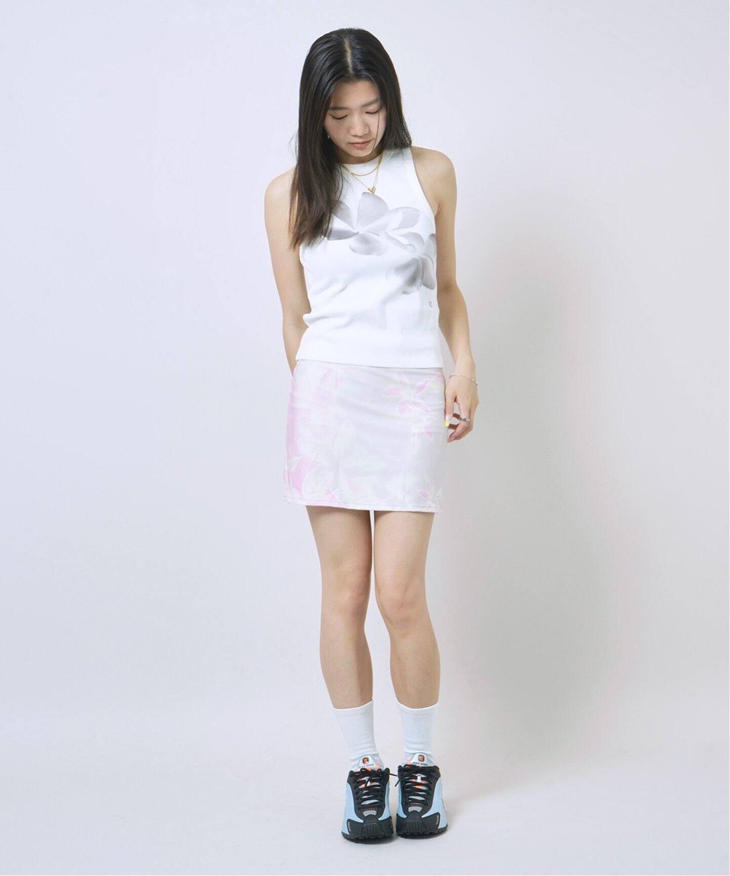 PISCESS / Flower Tube Top Skirt Set水着セット PISCESS/パイシス Flower Splash Tube Top Skirt Set（その他