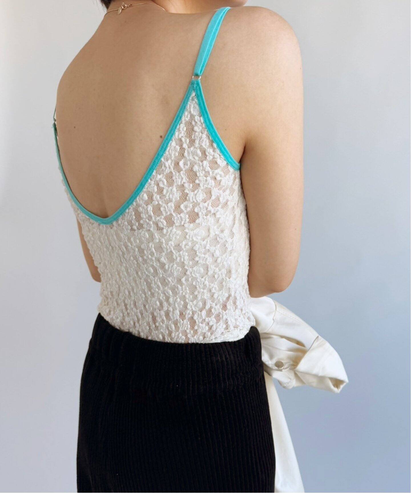 追加2》【NICENICE MOMENT/ナイスナイスモーメント】MESH TUBE TOP  