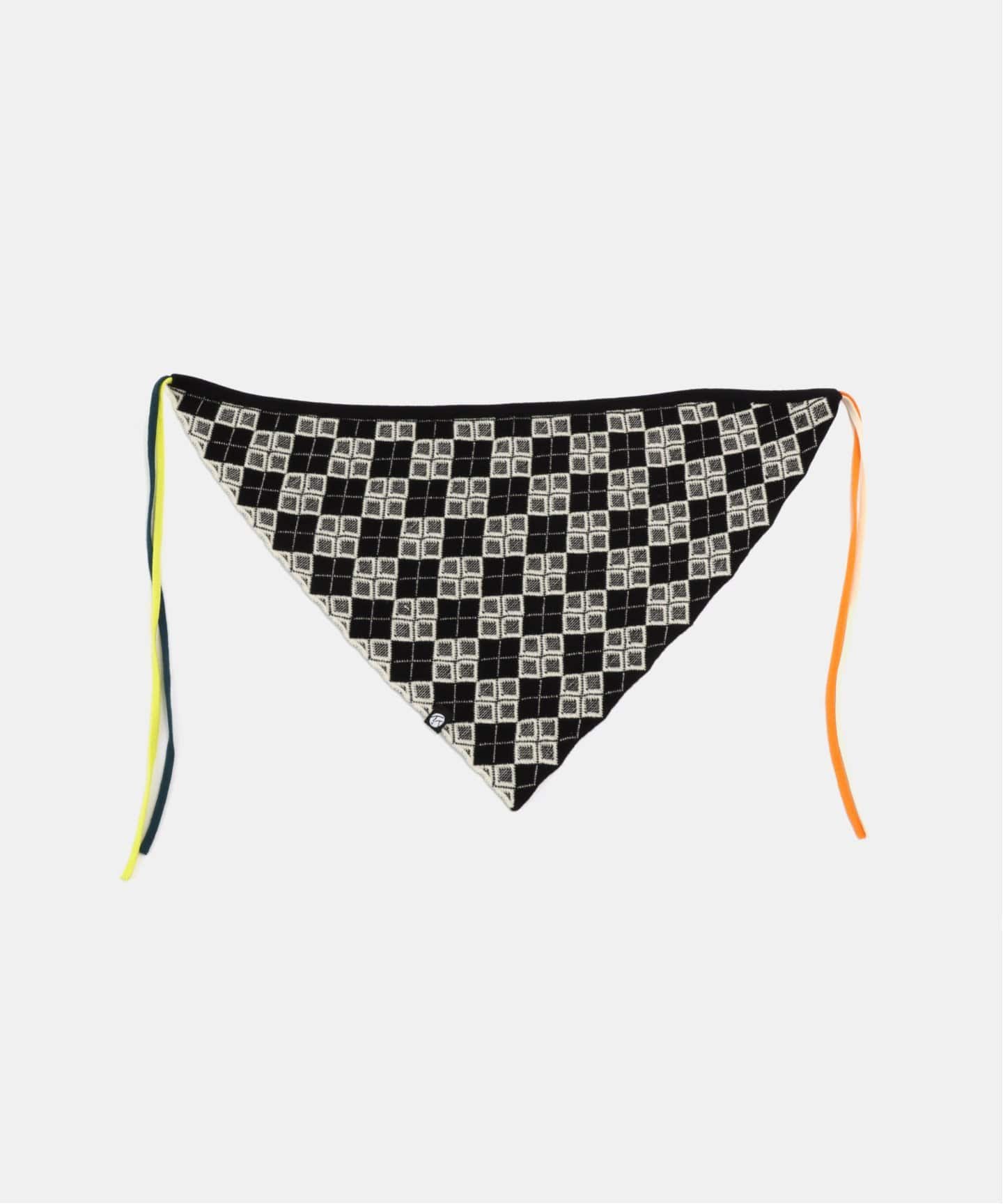 完売品 YANYAN ARGYLE COTTON HEADBAND スカーフ YANYAN ARGYLE COTTON HEADBAND YYW25-1802：スカーフ（スカーフ