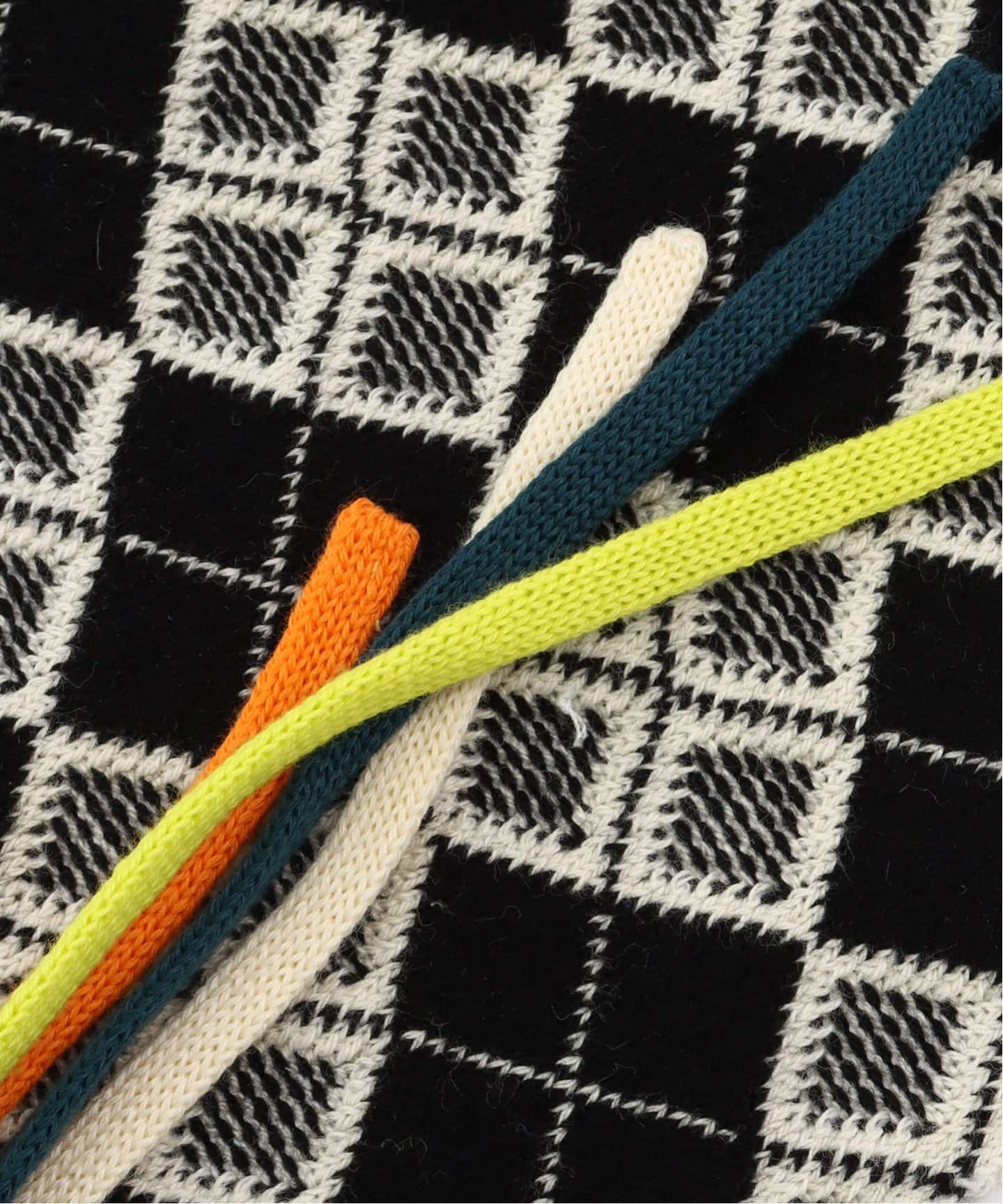 YANYAN ARGYLE COTTON HEADBAND YYW25-1802：スカーフ（スカーフ