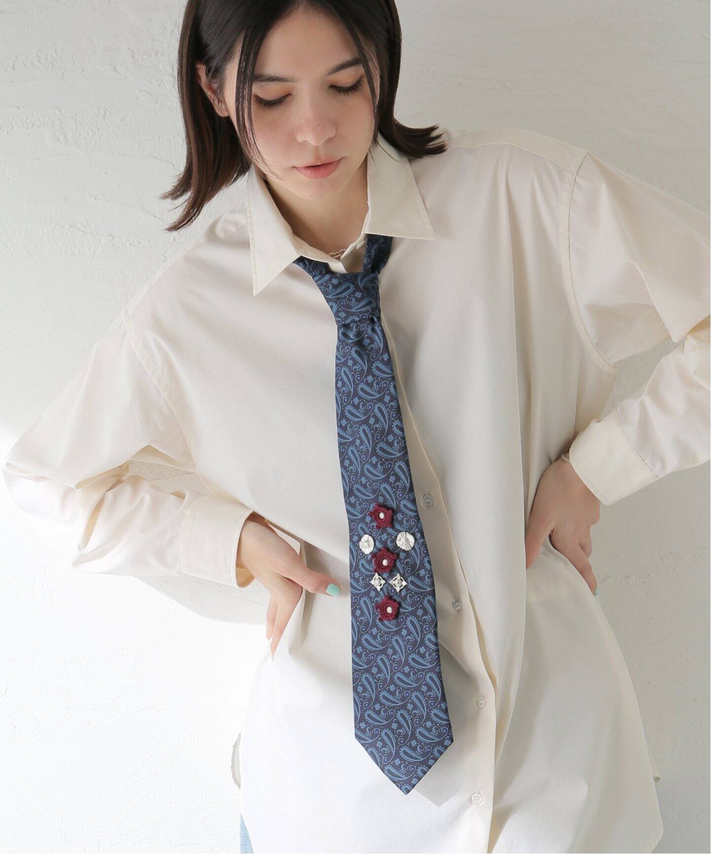 TOGA PULLA TOO METALCONCHO TIE TZ251-AC939：ネクタイ（ネクタイ 