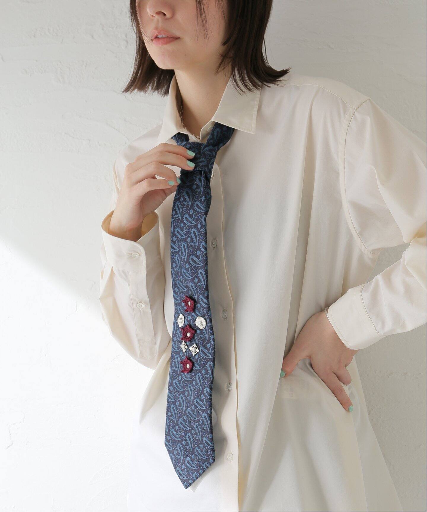 TOGA PULLA TOO METALCONCHO TIE TZ251-AC939：ネクタイ（ネクタイ 