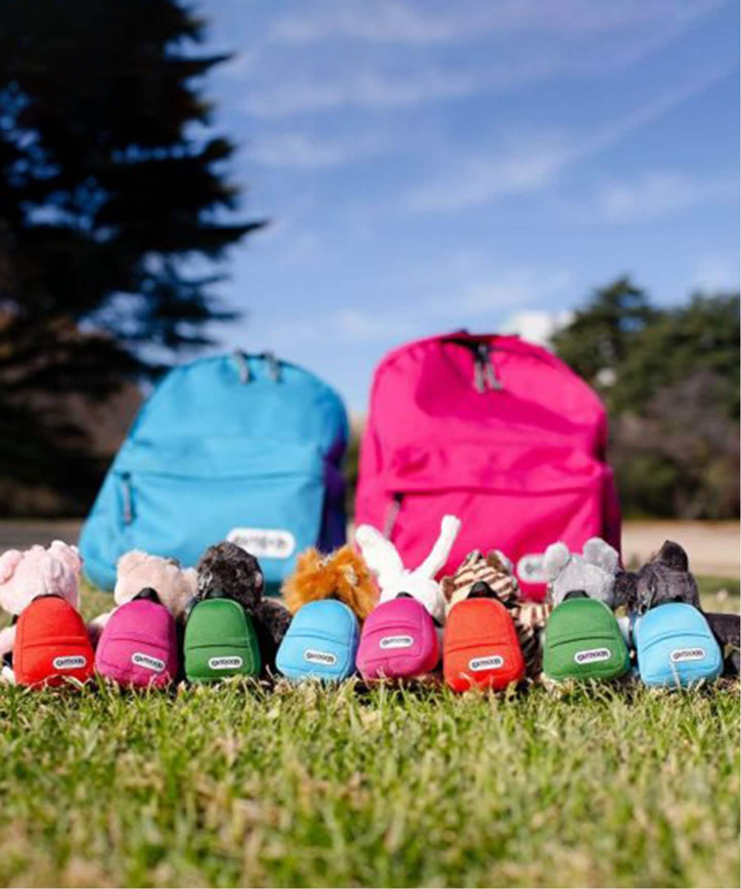 NICI(ニキ)/キーホルダー ライオン 10cm+リュック ブルー/OUTDOOR
