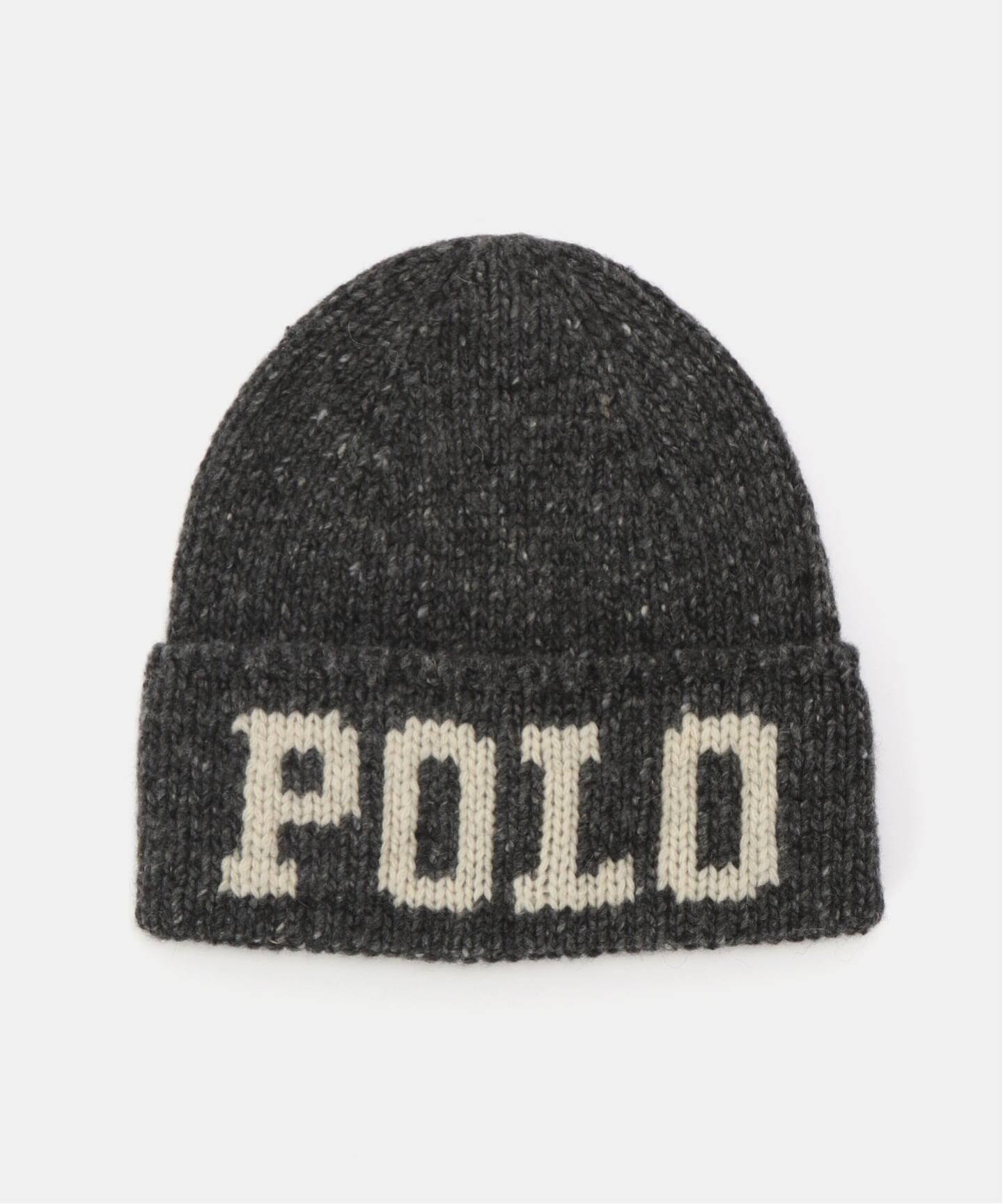 POLO RALPH LAUREN ニット ツイード ポロ ビーニー（ニットキャップ