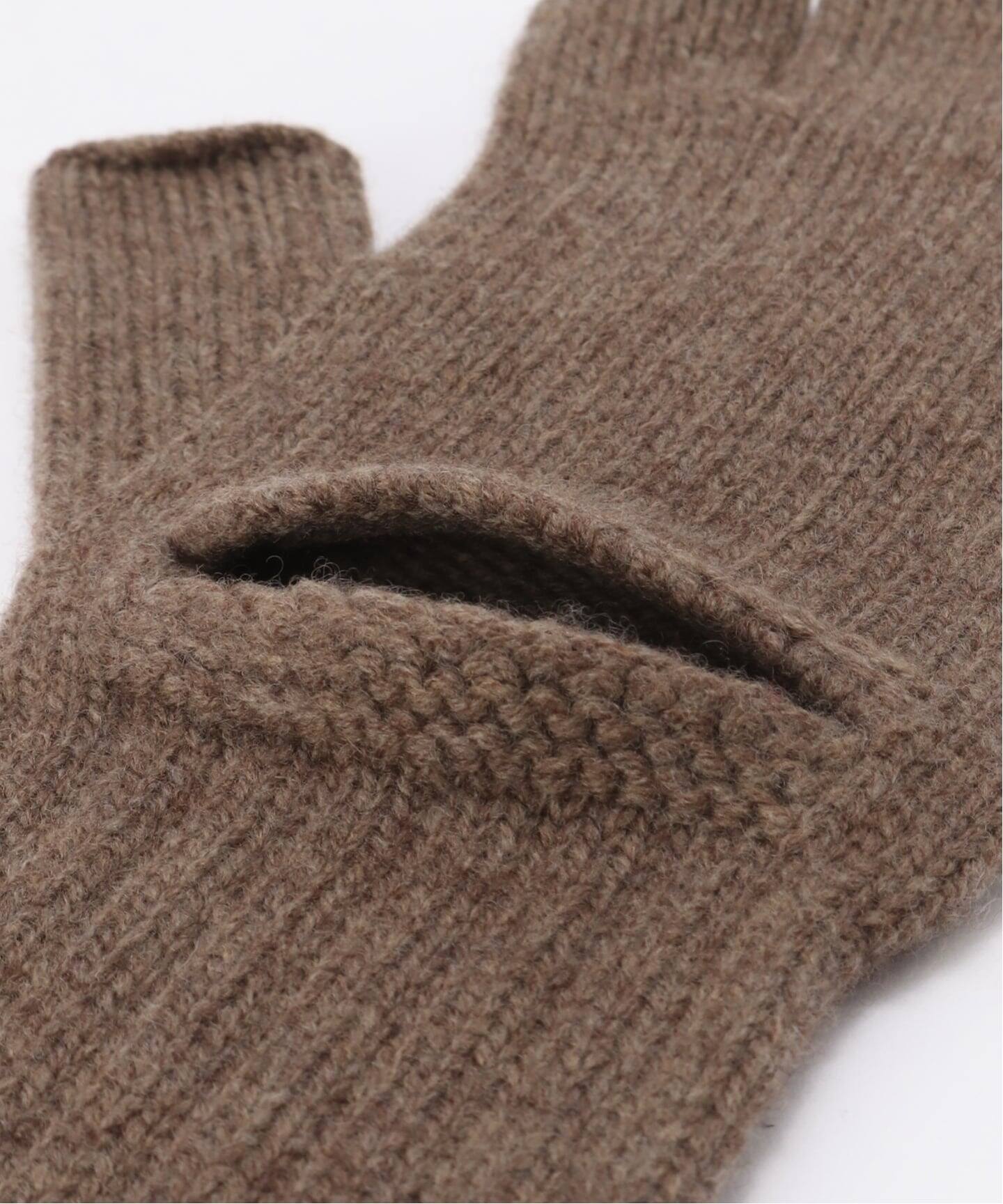 JANE SMITH 5G THREE FINGERLESS KNIT GLOVES（手袋）｜BOICE FROM