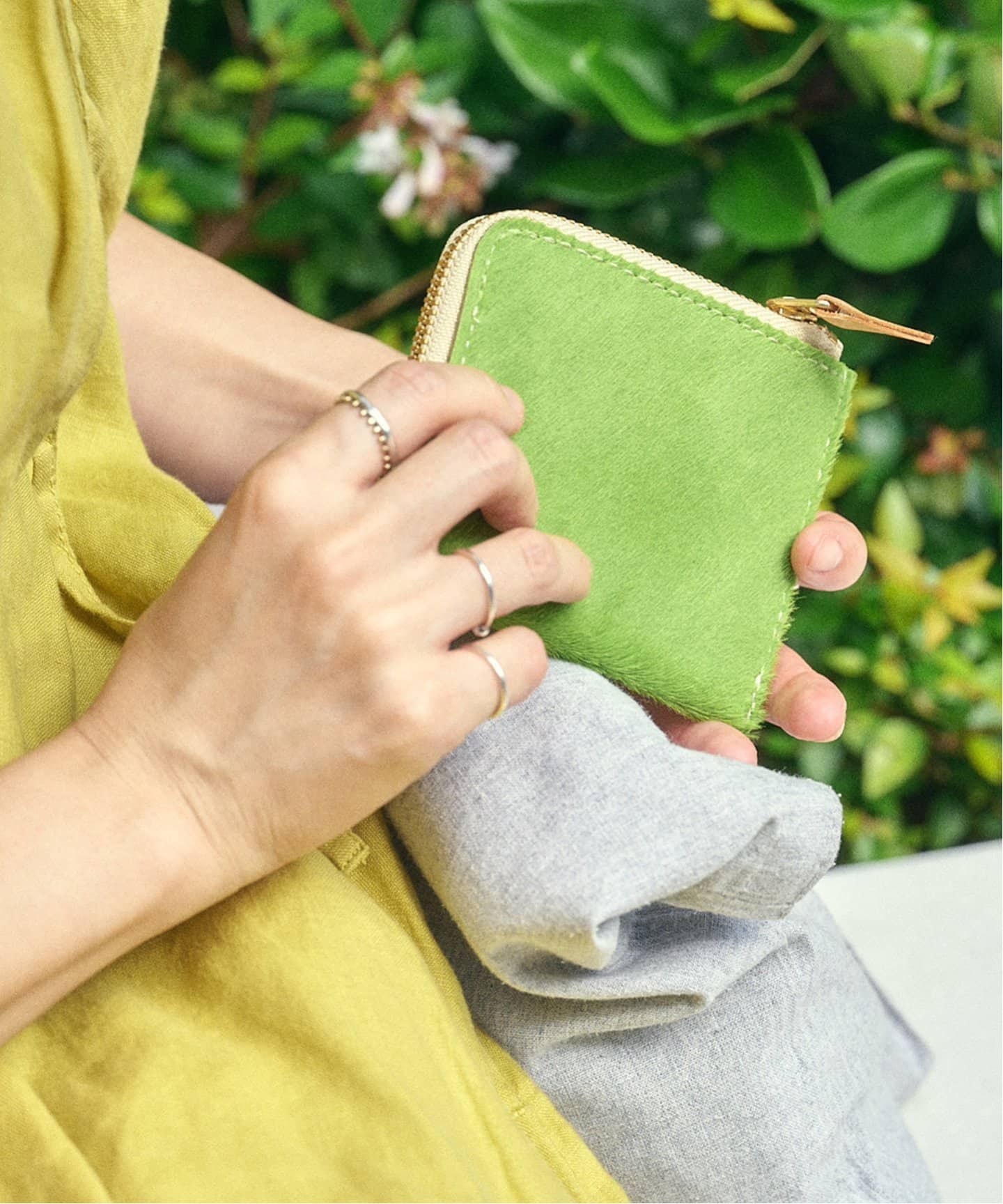 即完売！MASTER&Co.　HAIR CALF ZIP MINI WALLET MASTER＆CO.別注 HAIR CALF ZIP MINI（財布・コインケース