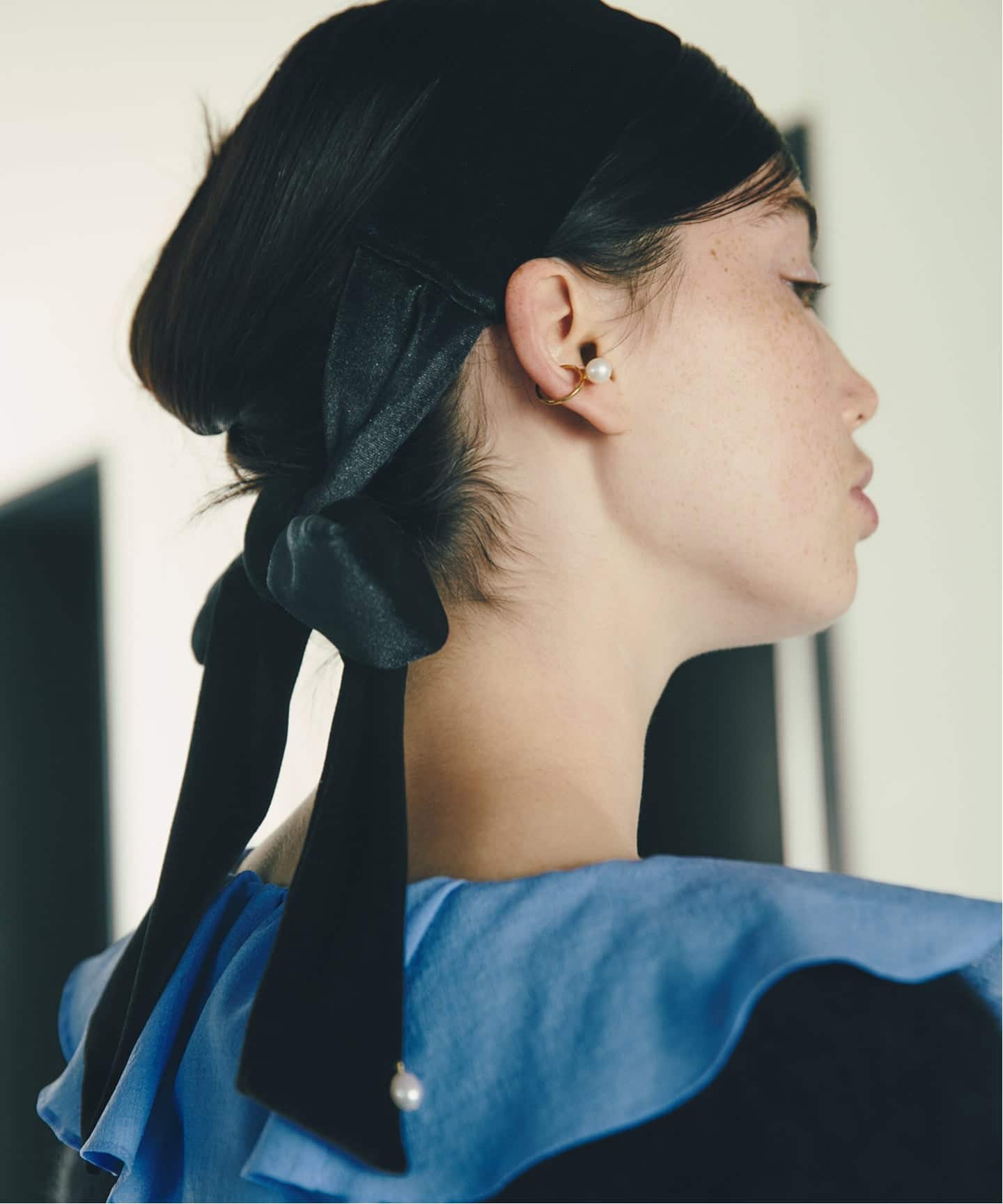 ラトータリテ　perle ネイビー ヘアクリップ　たなべさおり La Totalite｜ラ トータリテのヘアアクセサリー（レディース）の公式