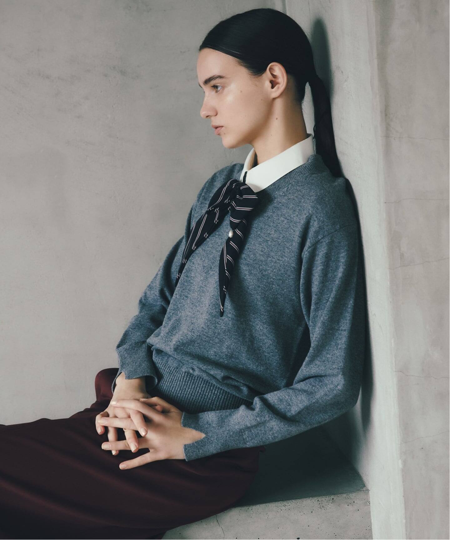 ラトータリテ perle ネイビー ヘアクリップ たなべさおり ラトータリテ