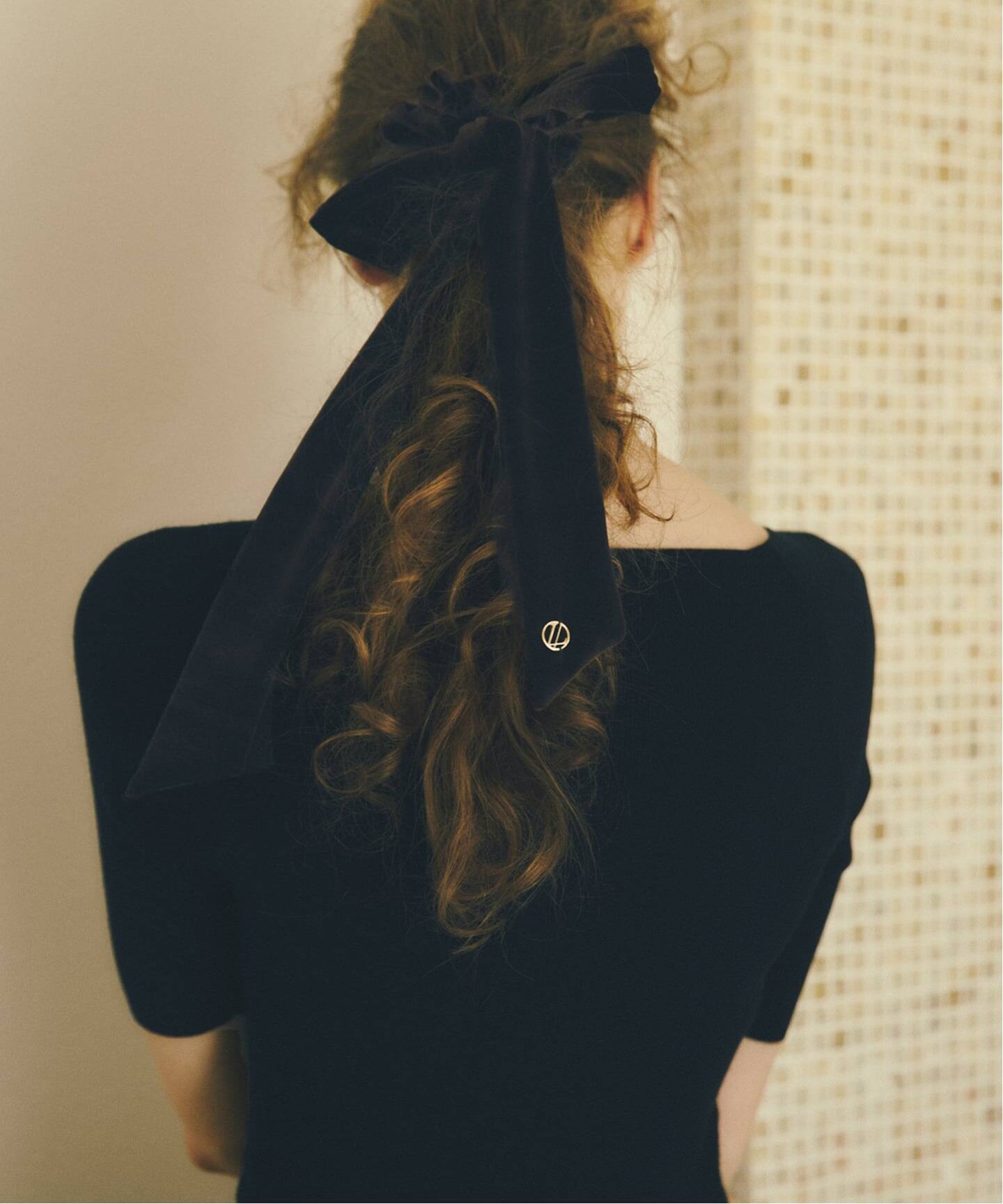 La Totalite ベロアリボン マルチWAYシュシュ（ヘアアクセサリー）｜La