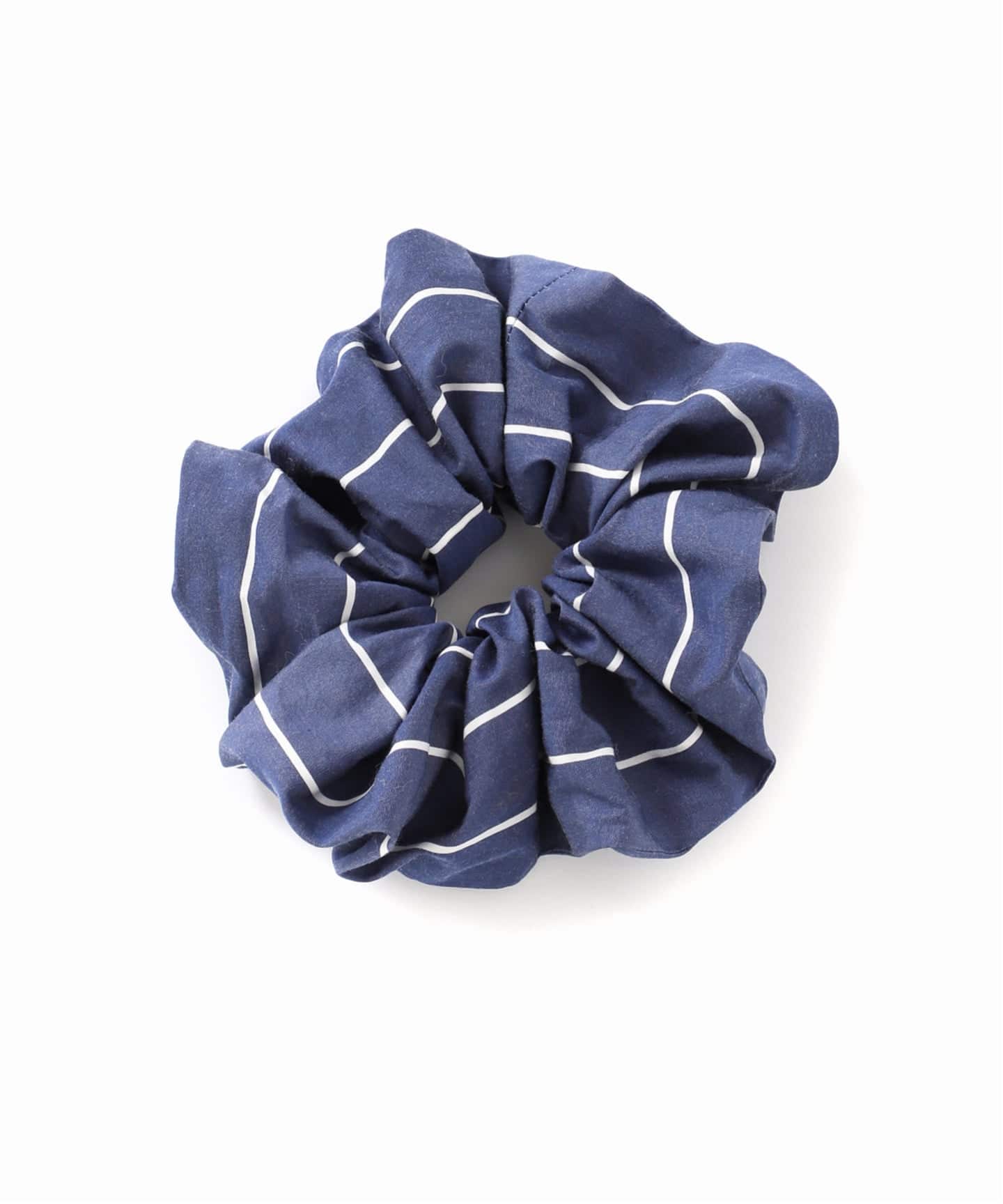 ダークグレー ストライプ シュシュ Jewel VOX シュシュ 黒 レディース ヘアアクセサリー グログラン