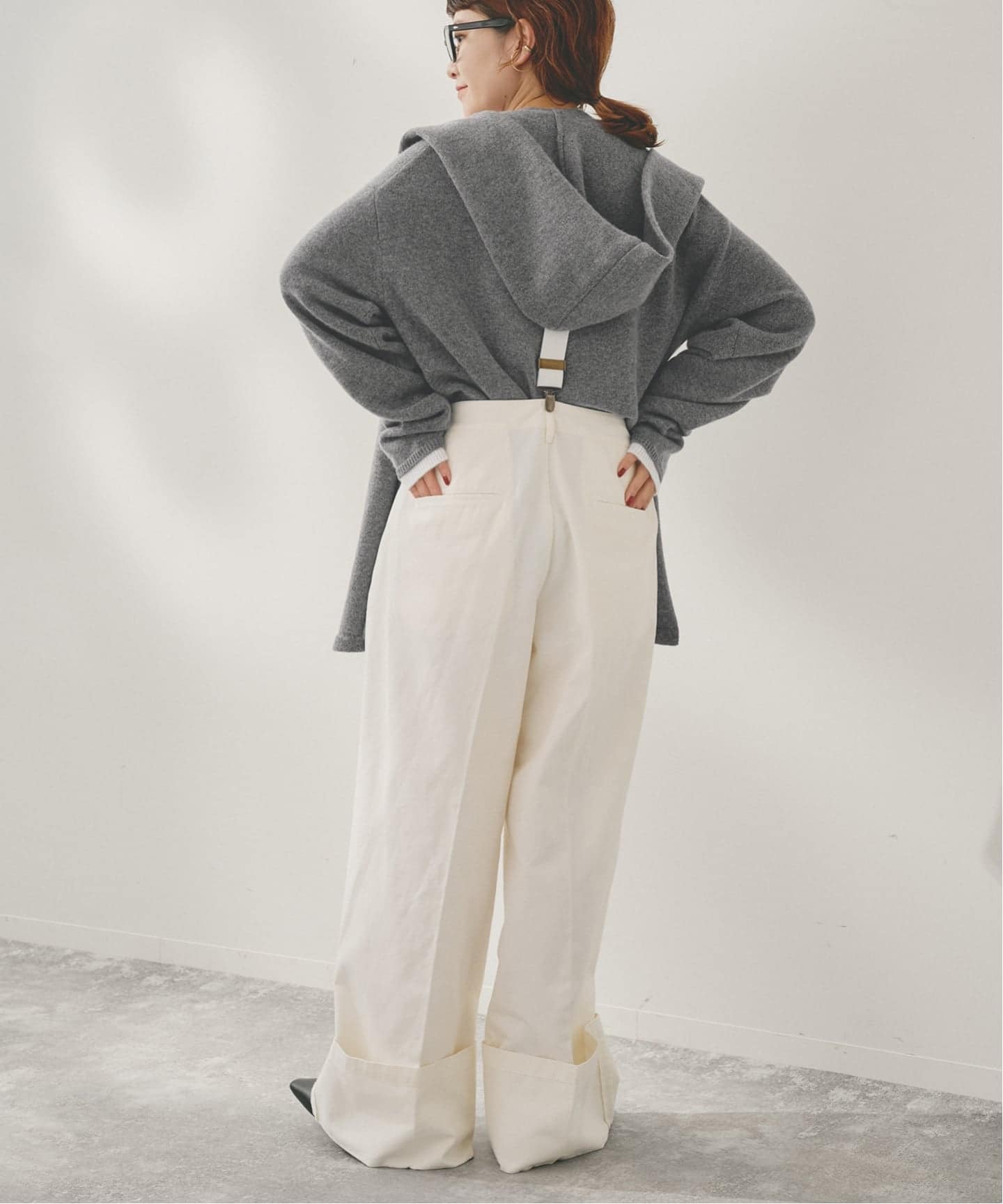 Higuchi*Sカシミヤ混フードマフラー（マフラー）｜Spick and