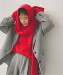 Higuchi*Sカシミヤ混フードマフラー