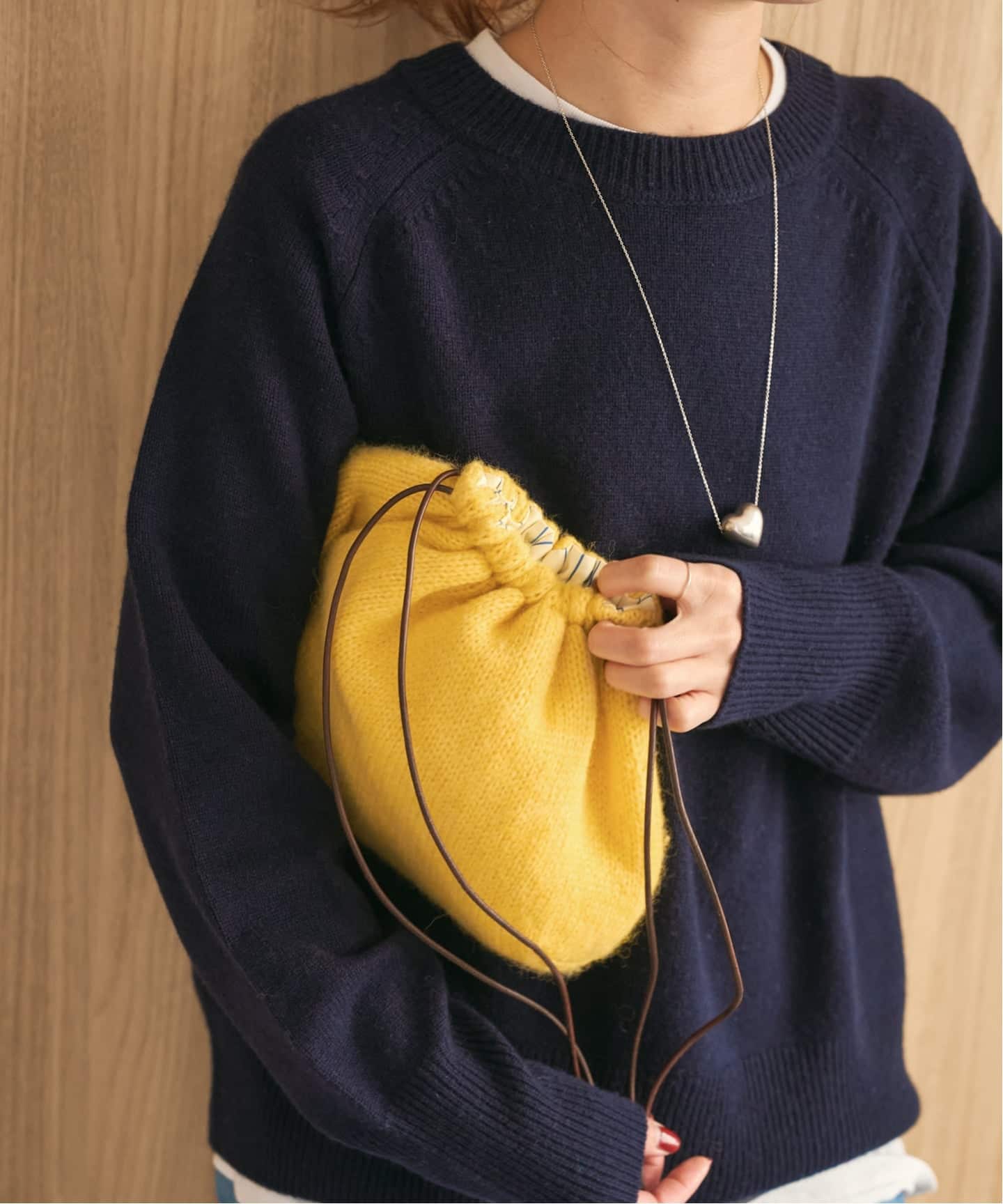 a&m アルパカミックスニットクラッチ(クラッチバッグ)|Spick & Span a&m アルパカミックスニットクラッチ(クラッチバッグ)|Spick & Span