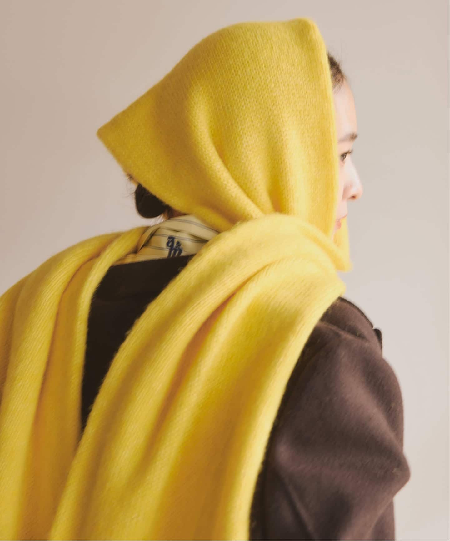 VETEMENTS Reebok マフラー　イエロー a&m アルパカミックスニットマフラー（マフラー）｜Spick and Span