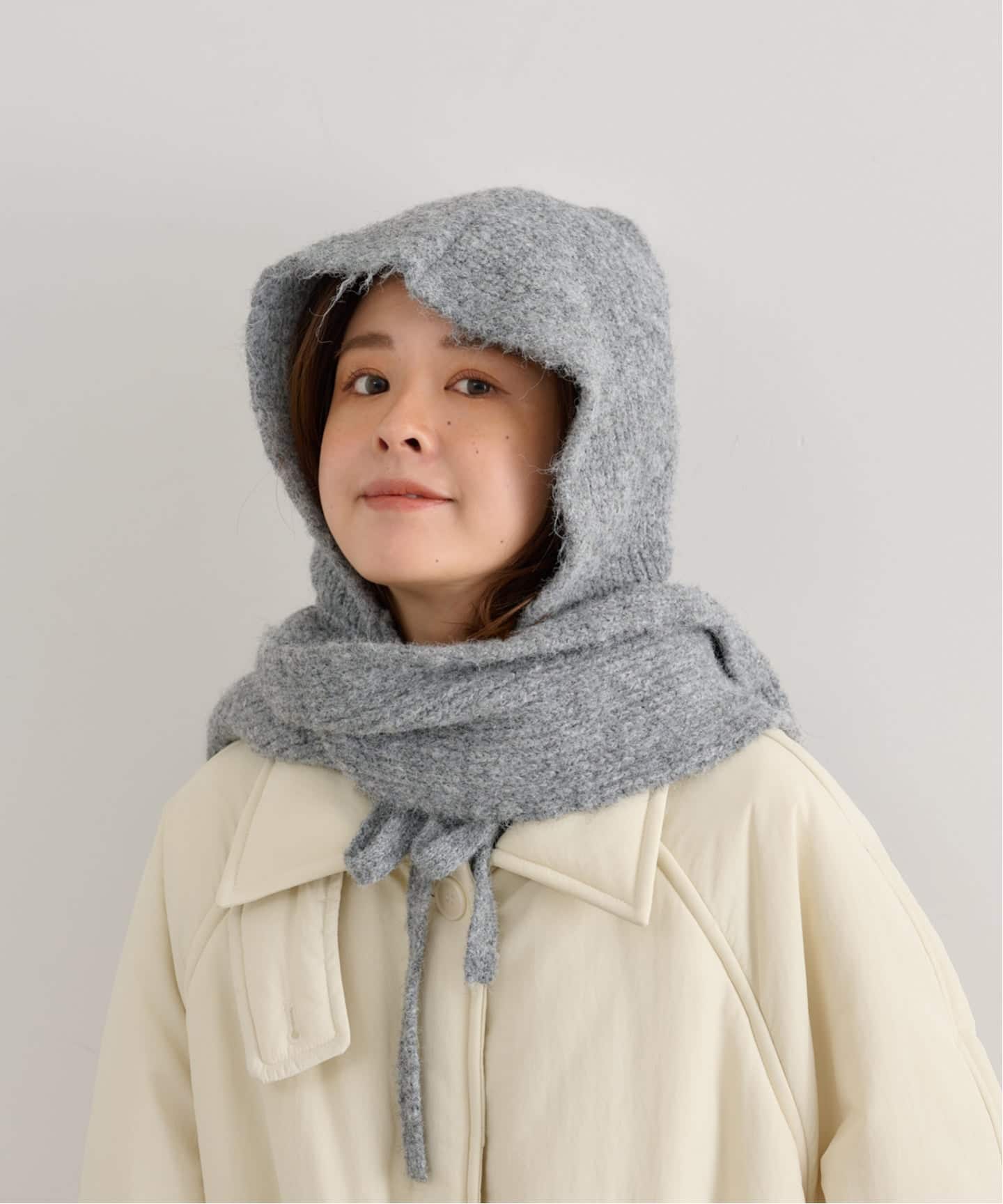 palomawool バラクラバマフラー PALOMA WOOL | COUCOU BALACLAVA / BLUE ウールニットバラクラバ