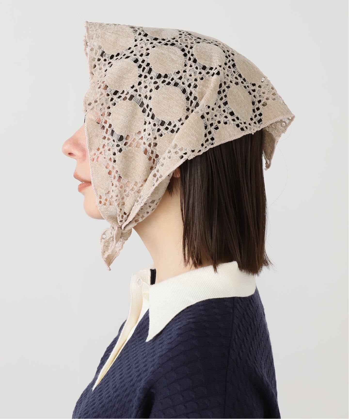 あんずプロフィールスカーフ AWESOME NEEDS/オーサムニーズ NETTING SCARF KNIT（スカーフ
