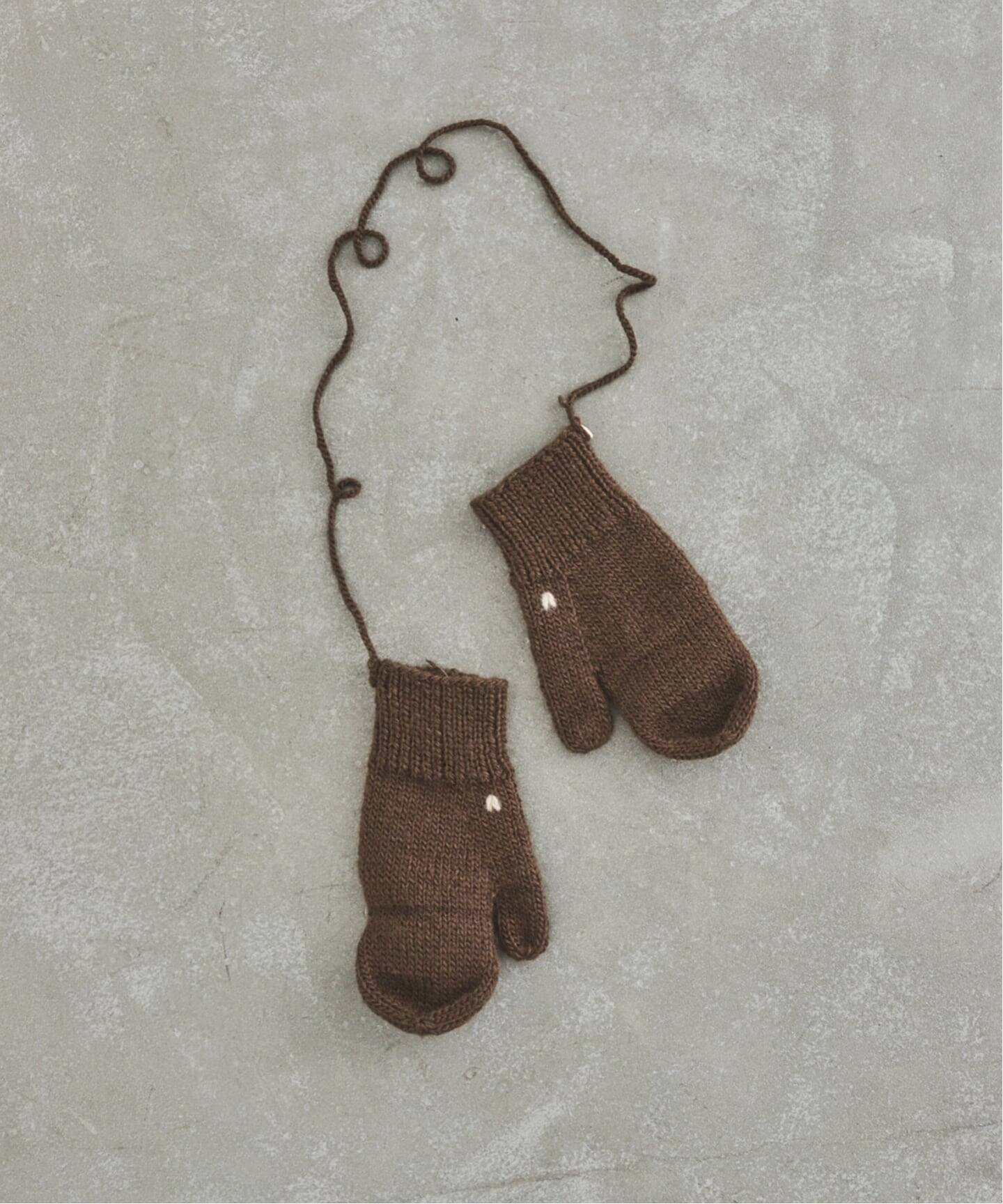 NEPAL HAND KNIT/ネパールハンドニット 別注ミトン（手袋）｜U by