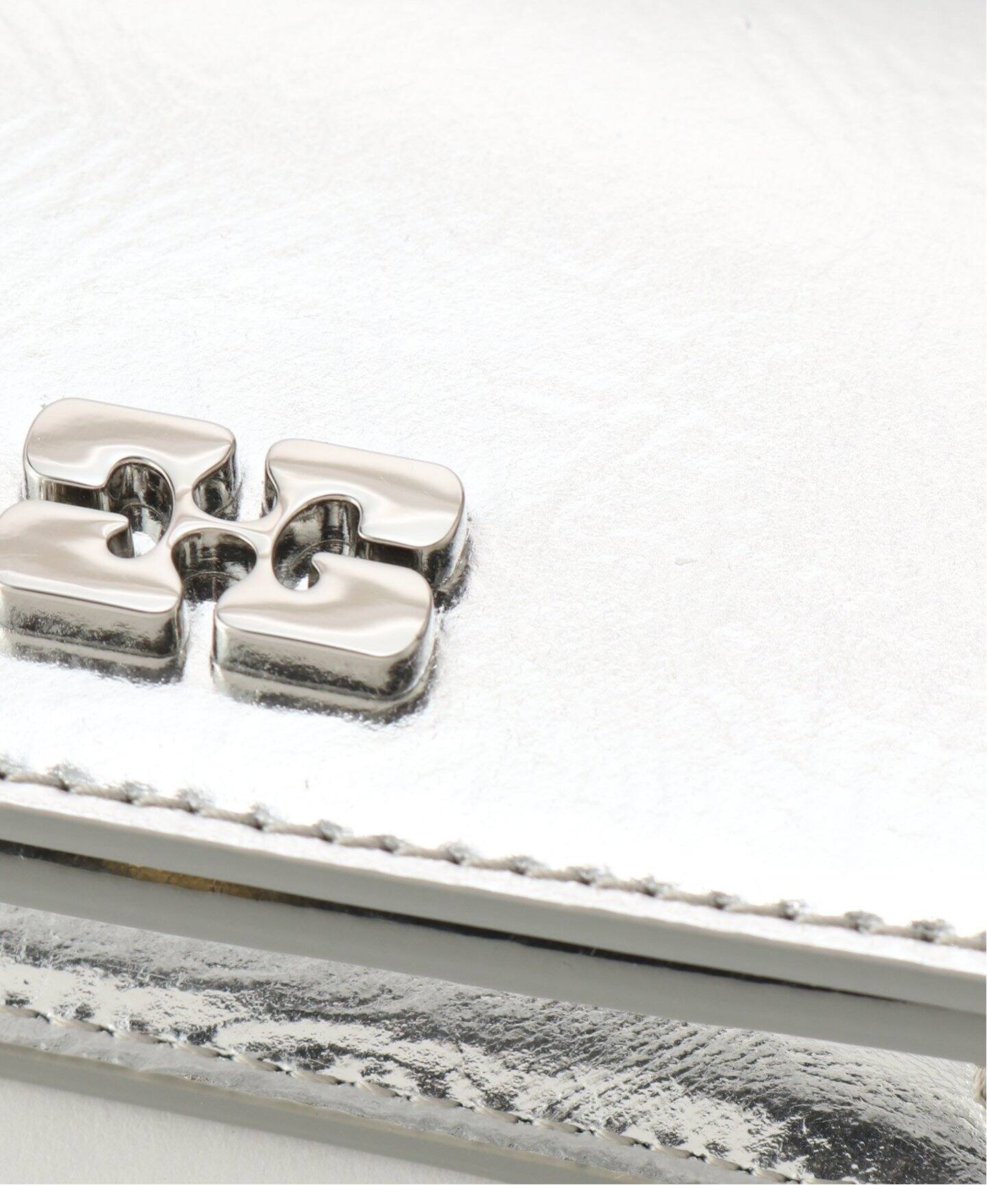 GANNI/ ガニー Ganni Bou Flap Card Holder Strass（カード