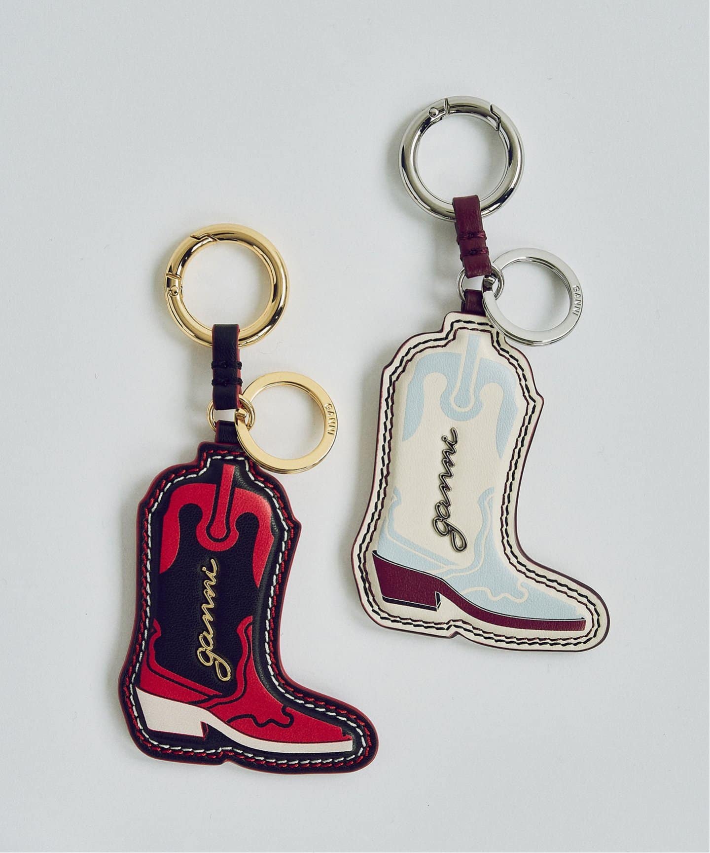 Ganni ガニー ハートロック ブーツ ロゴ Bouチャームキーリング GANNI / ガニー Ganni Western Boot Keyring(キーケース/キー