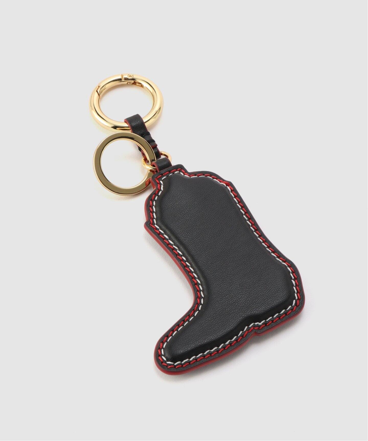 【関税込み】GANNI ゴールド＆レッド Western Boot キーチェーン GANNI / ガニー Ganni Western Boot Keyring（キーケース／キー
