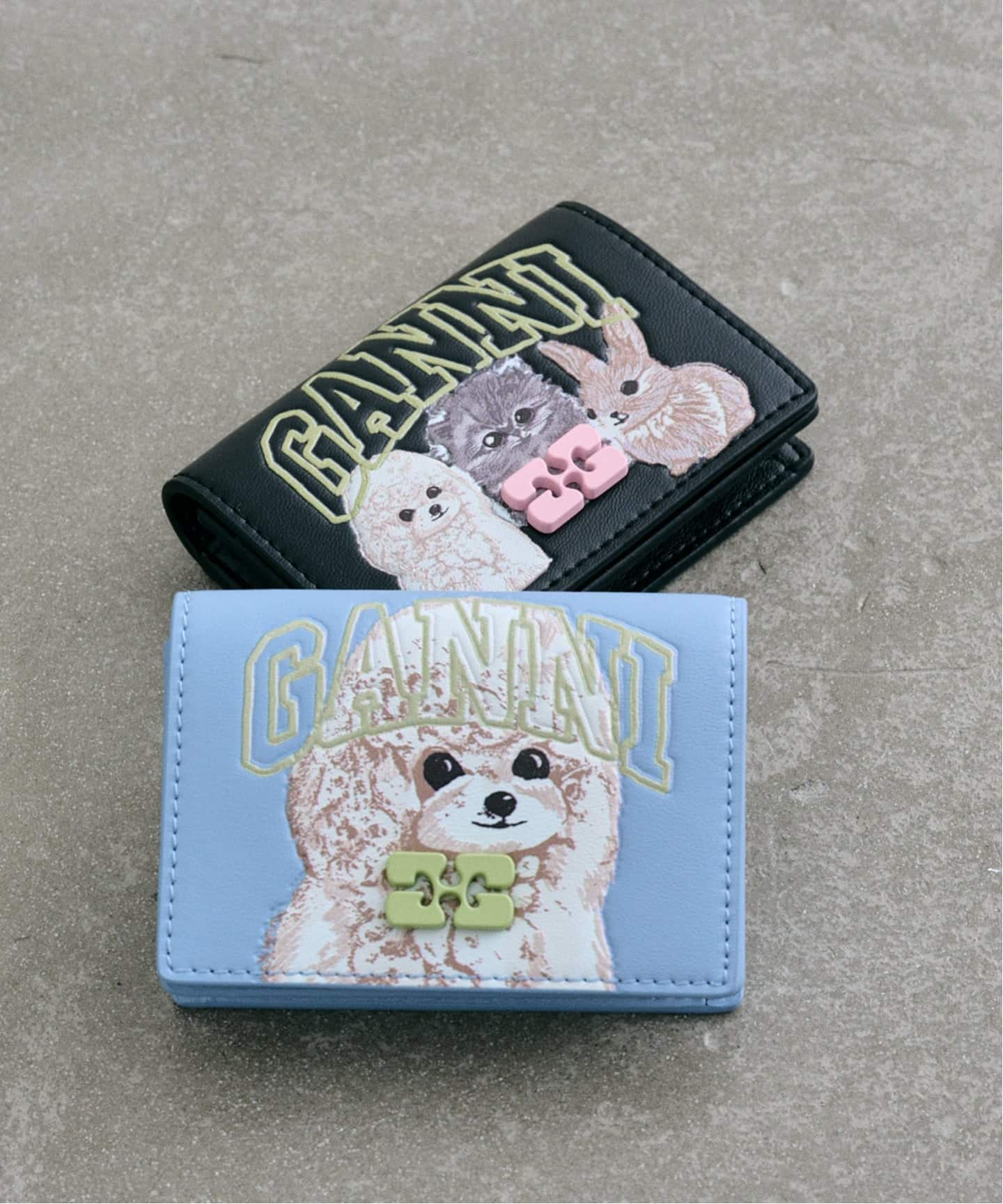 GANNI/ガニー Ganni Bou Card Holder With Flap An（カード